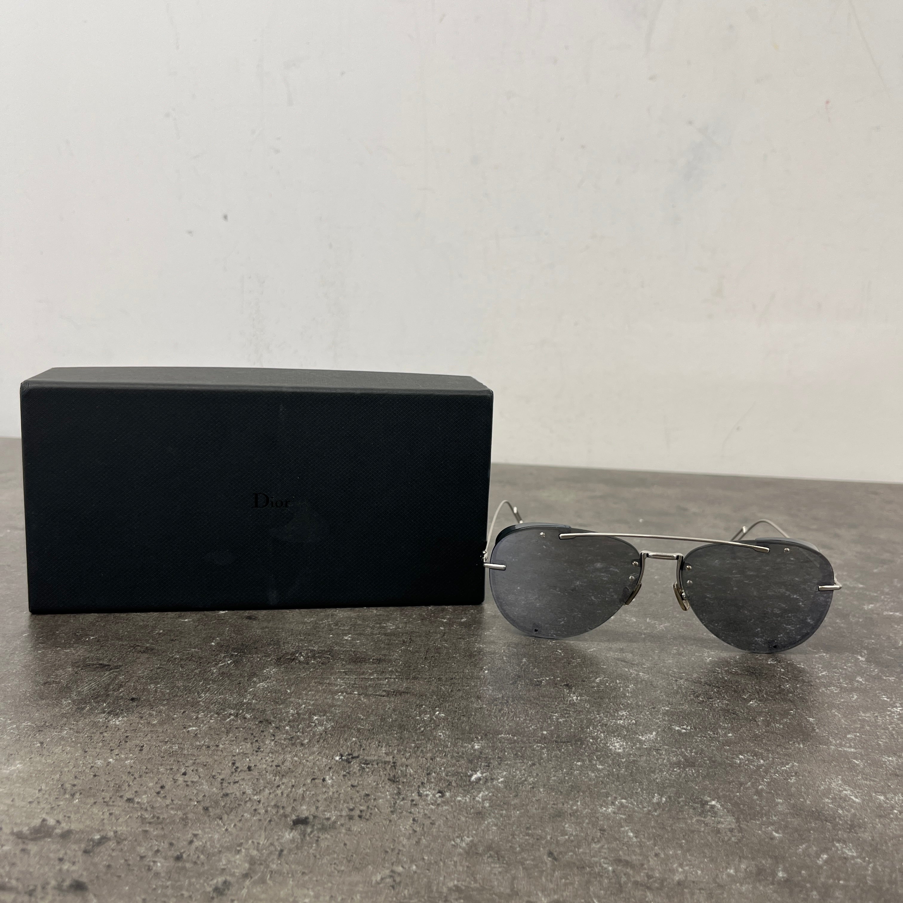 Men's 0102K Aviator Sunglasses Silver