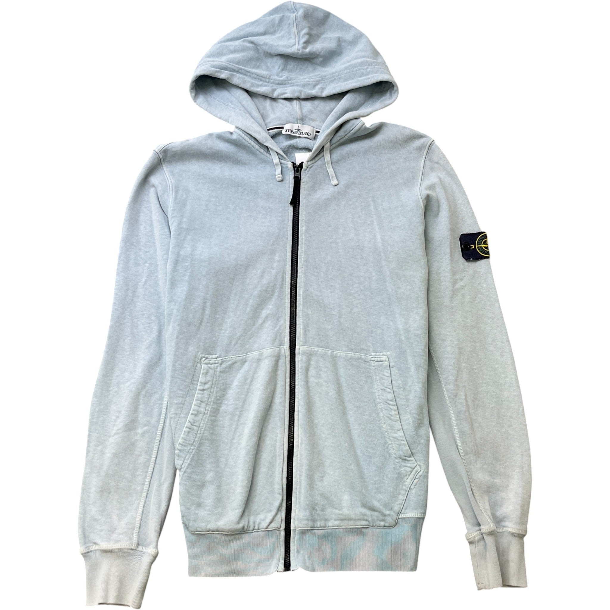 Men's Applique Logo Hoodie Blue Size XXL