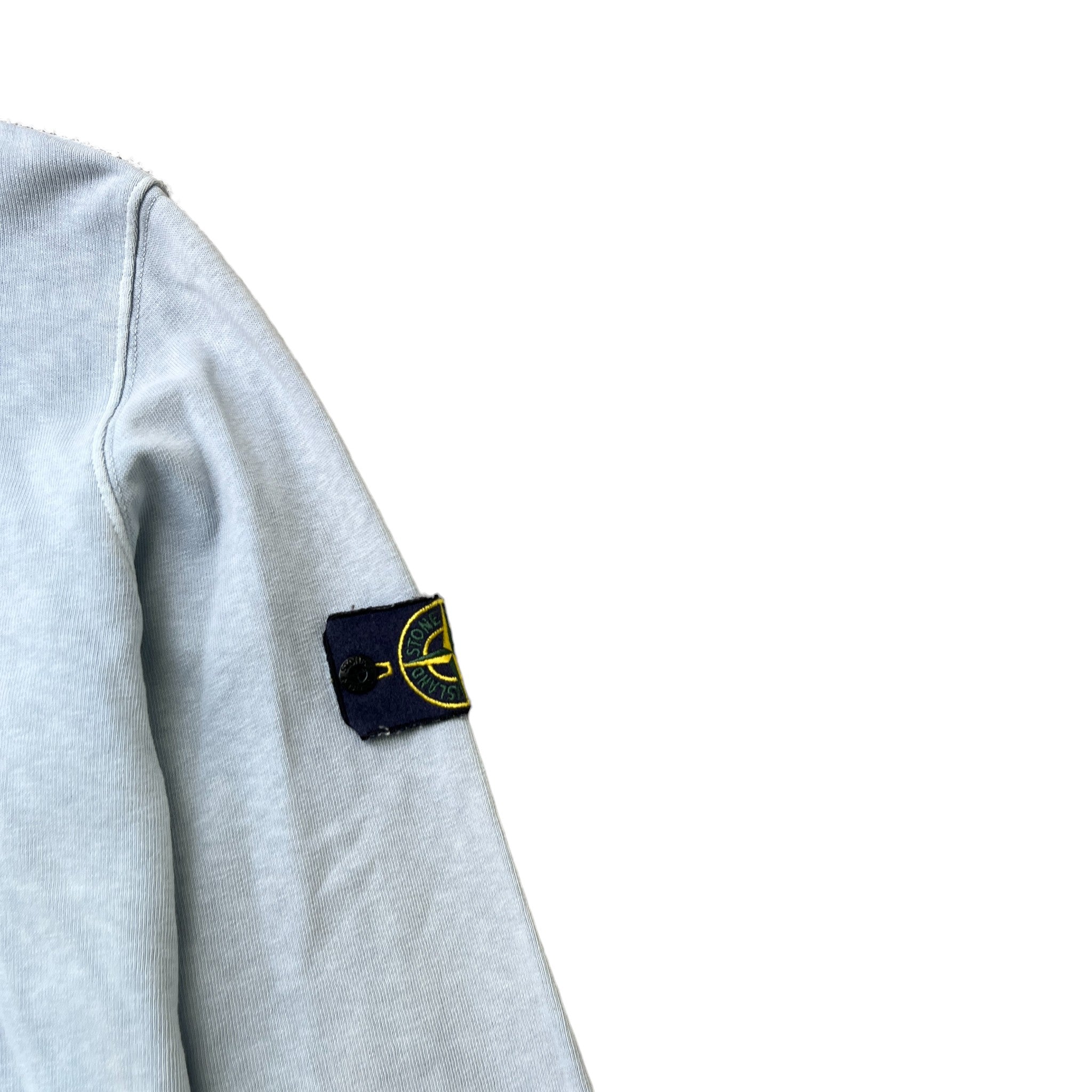 Men's Applique Logo Hoodie Blue Size XXL