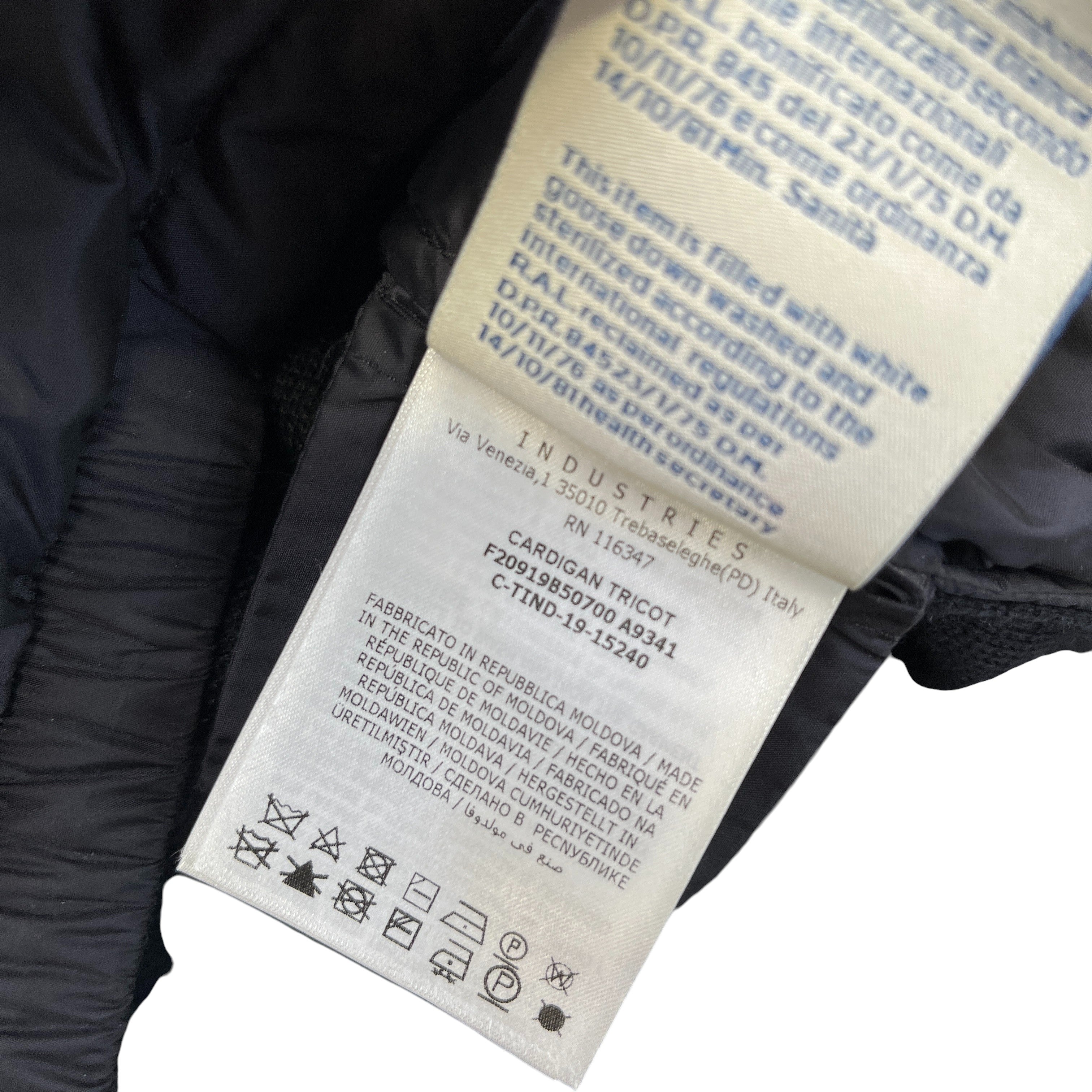 Men's Cardigan Tricot Jacket Navy Size L