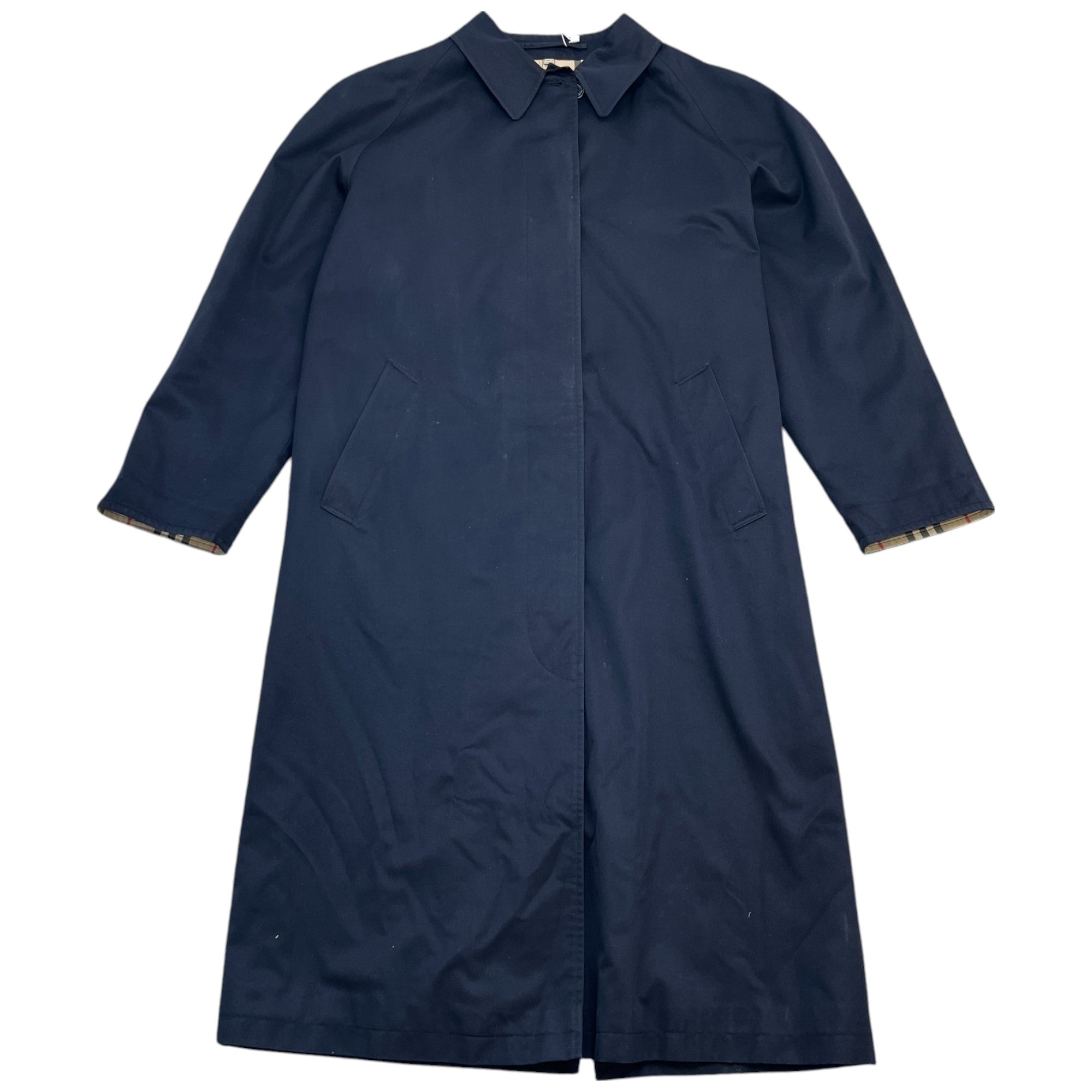 Women's Checkered Jacket Navy Size 18