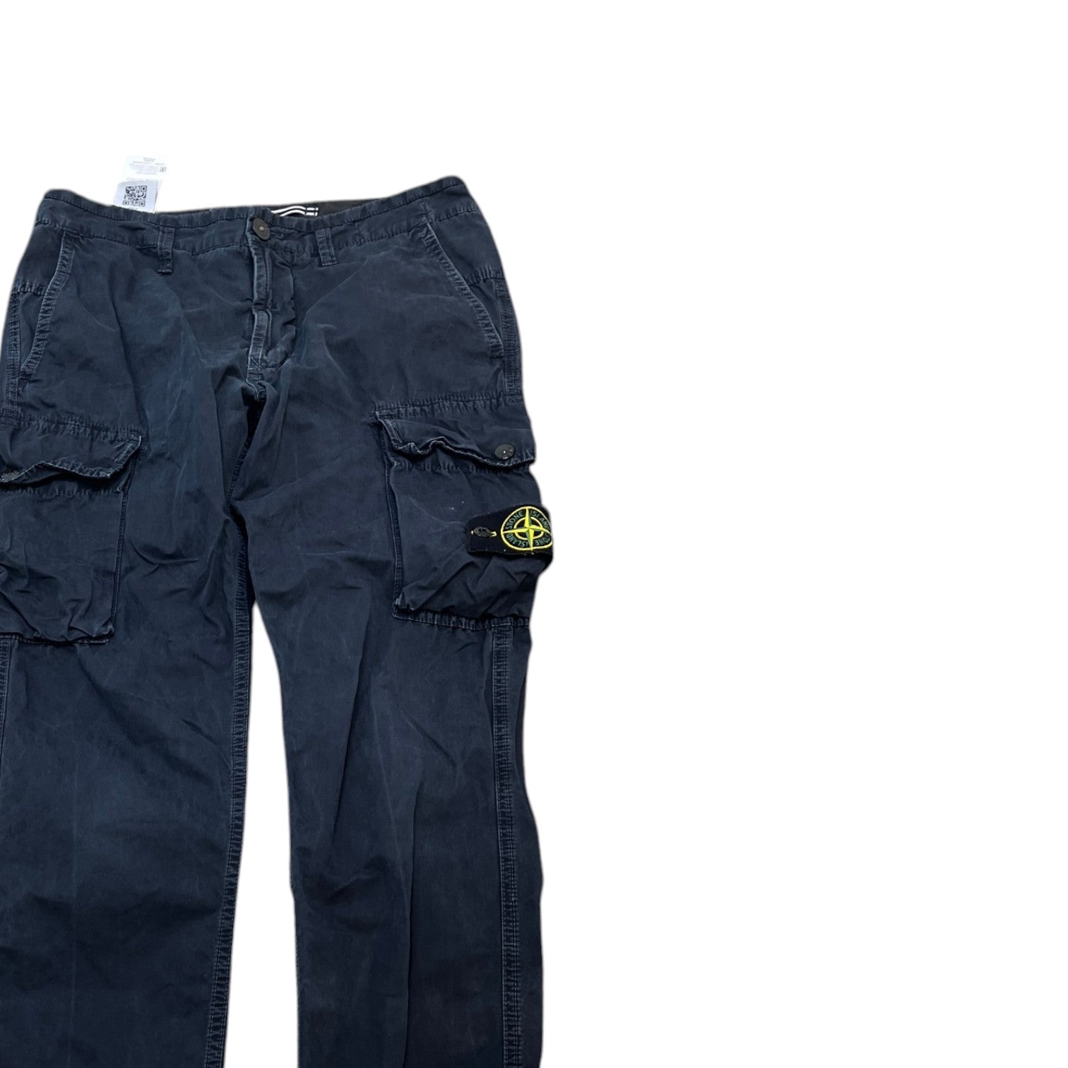 Men's Applique Logo Cargos Navy Size Waist 29"