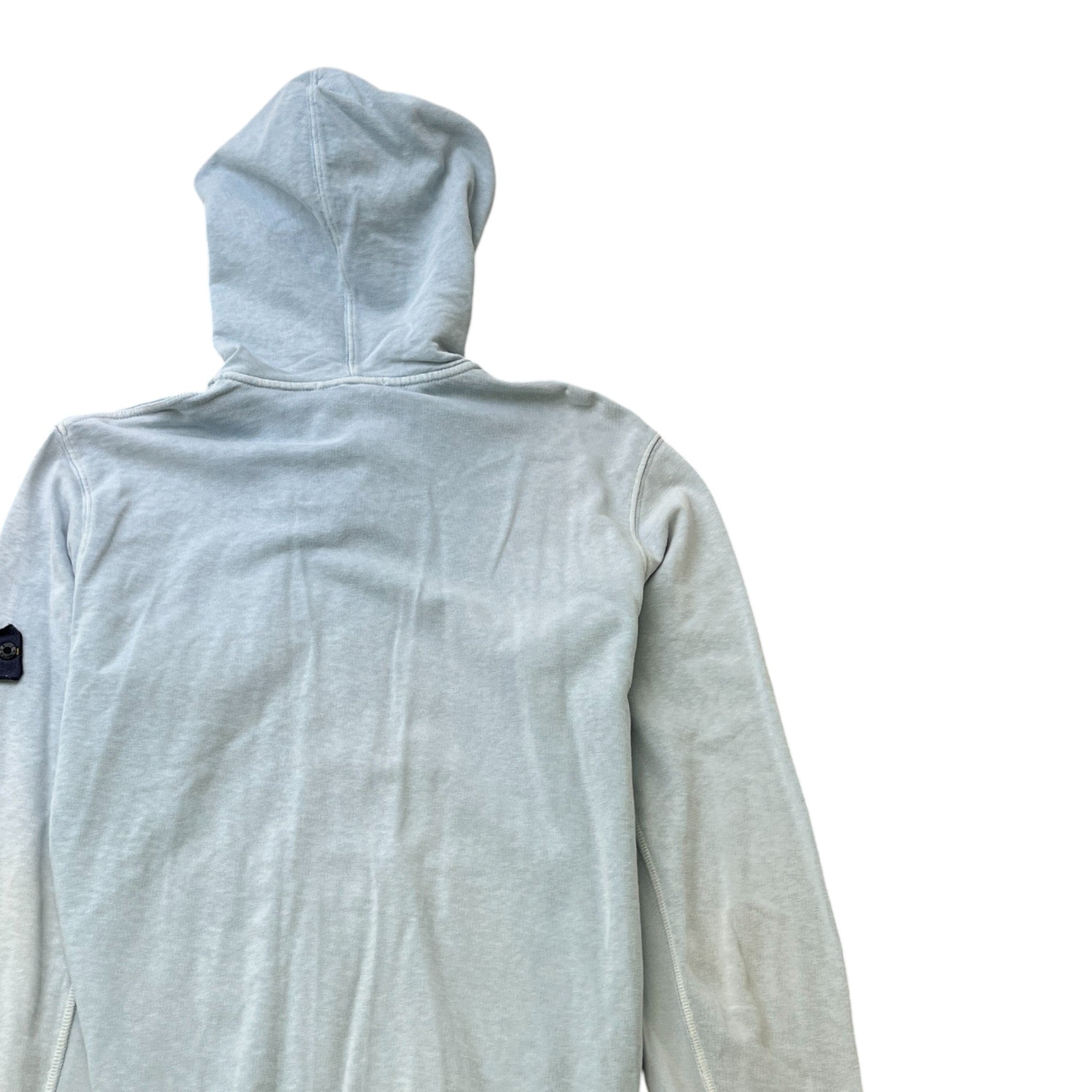 Men's Applique Logo Hoodie Blue Size XXL