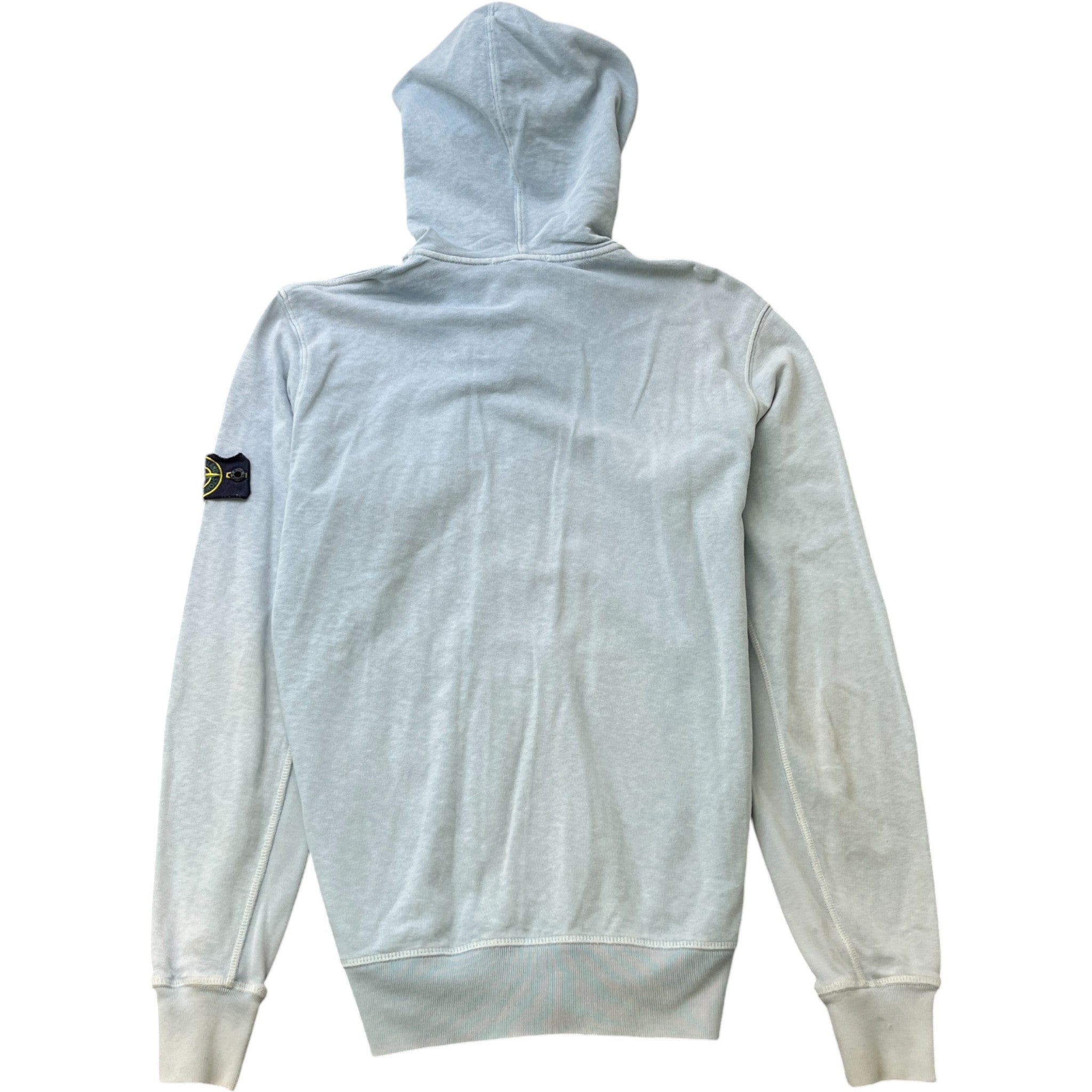 Men's Applique Logo Hoodie Blue Size XXL