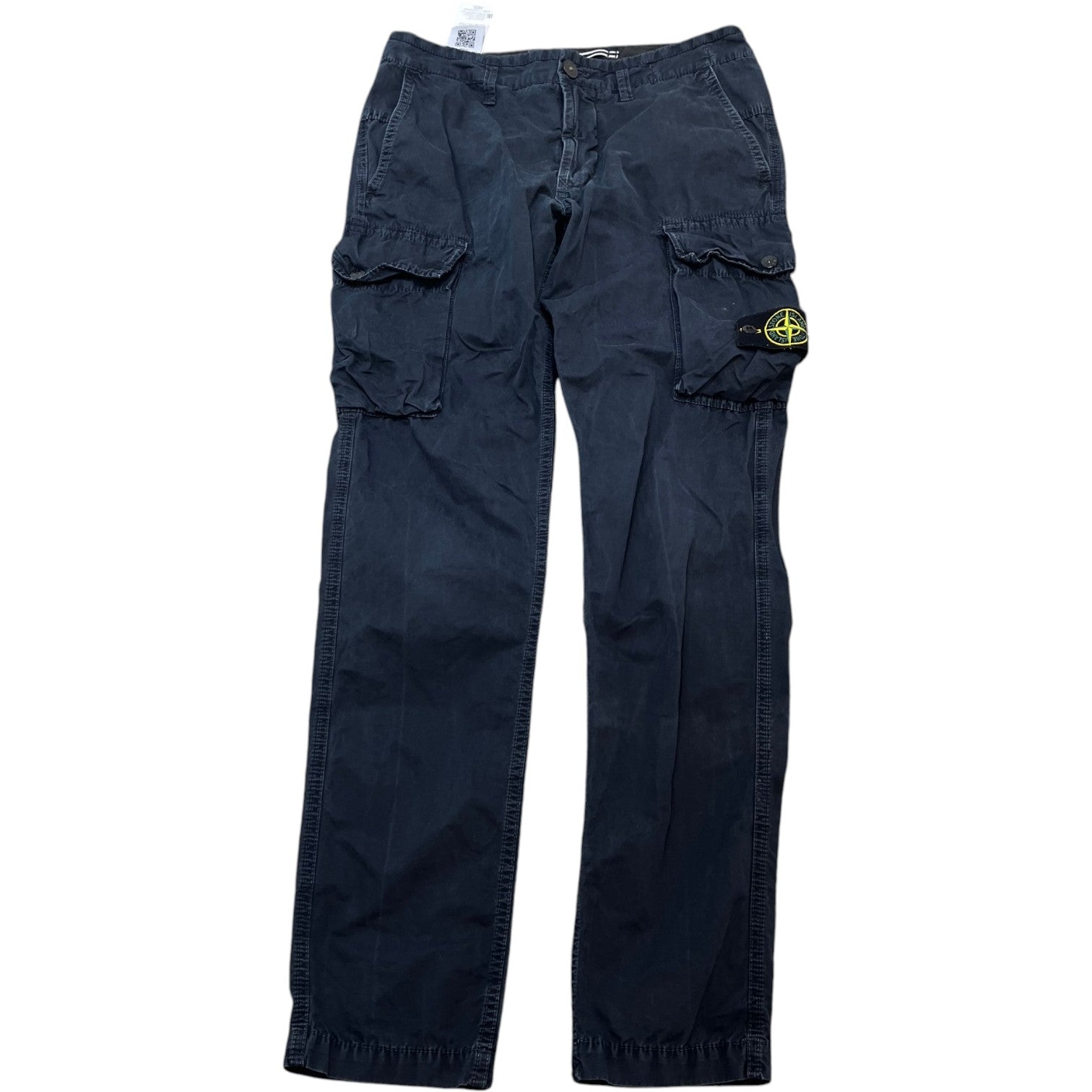 Men's Applique Logo Cargos Navy Size Waist 29"