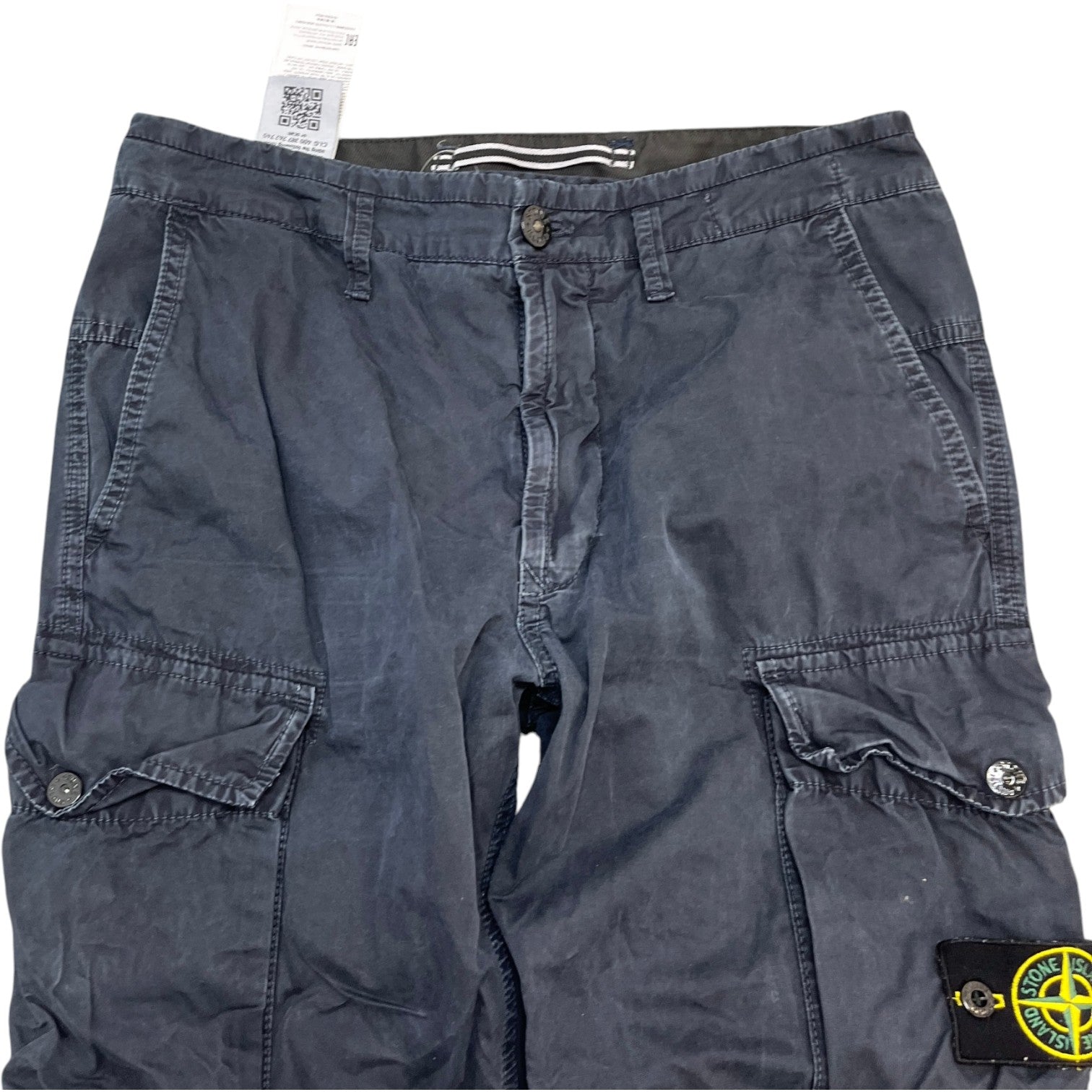 Men's Applique Logo Cargos Navy Size Waist 29"
