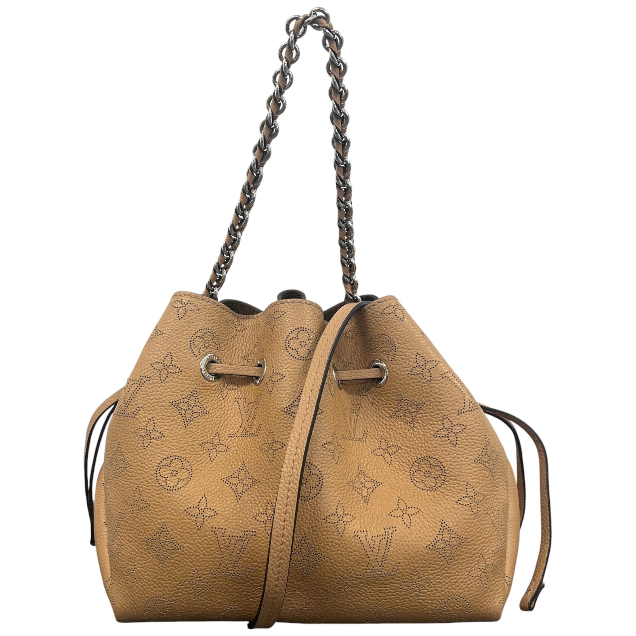 Women's Monogram Mahina Bella Bucket Handbag Brown