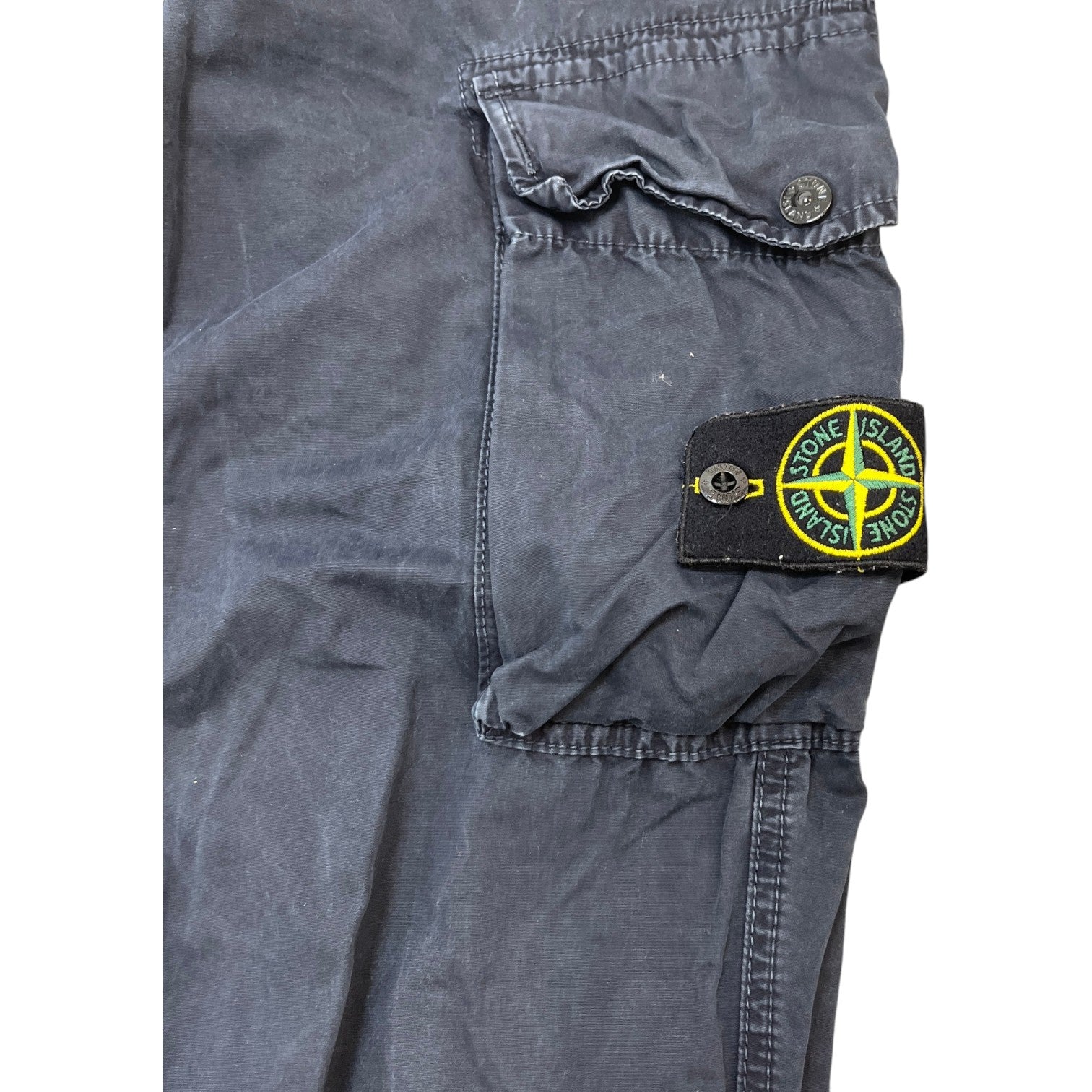 Men's Applique Logo Cargos Navy Size Waist 29"