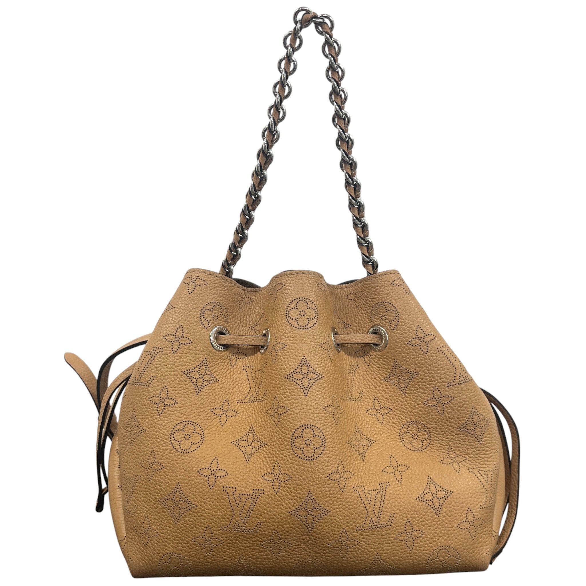 Women's Monogram Mahina Bella Bucket Handbag Brown