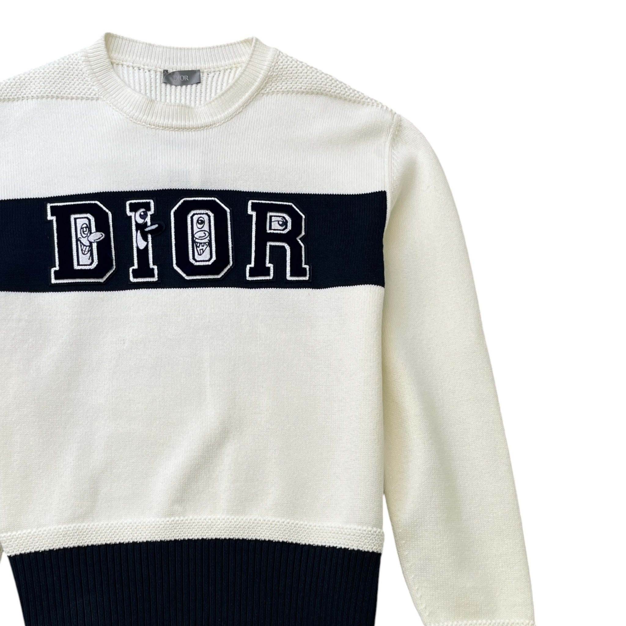 Men's X Kenny Scharf Embroidered Logo Jumper White Size L