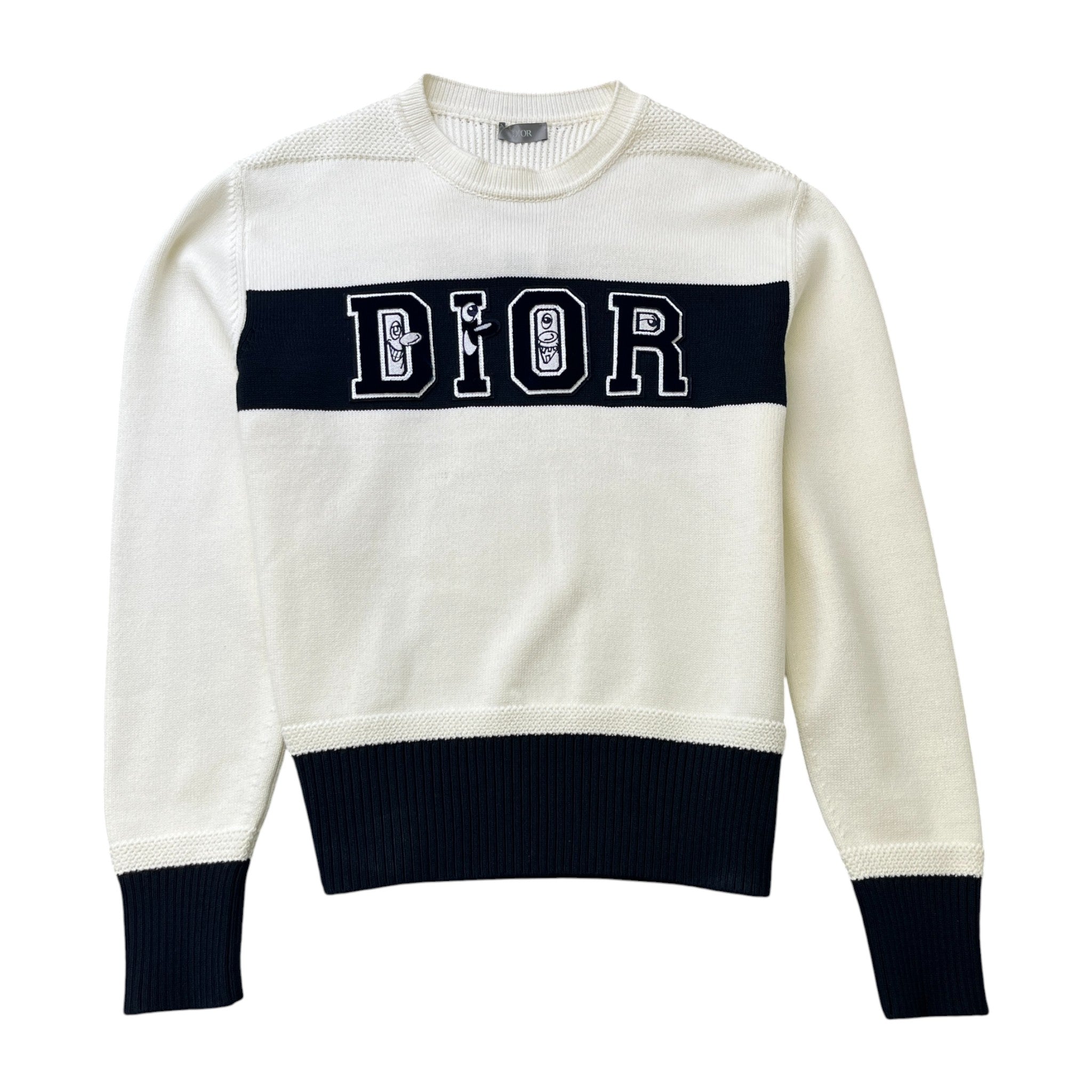 Men's X Kenny Scharf Embroidered Logo Jumper White Size L