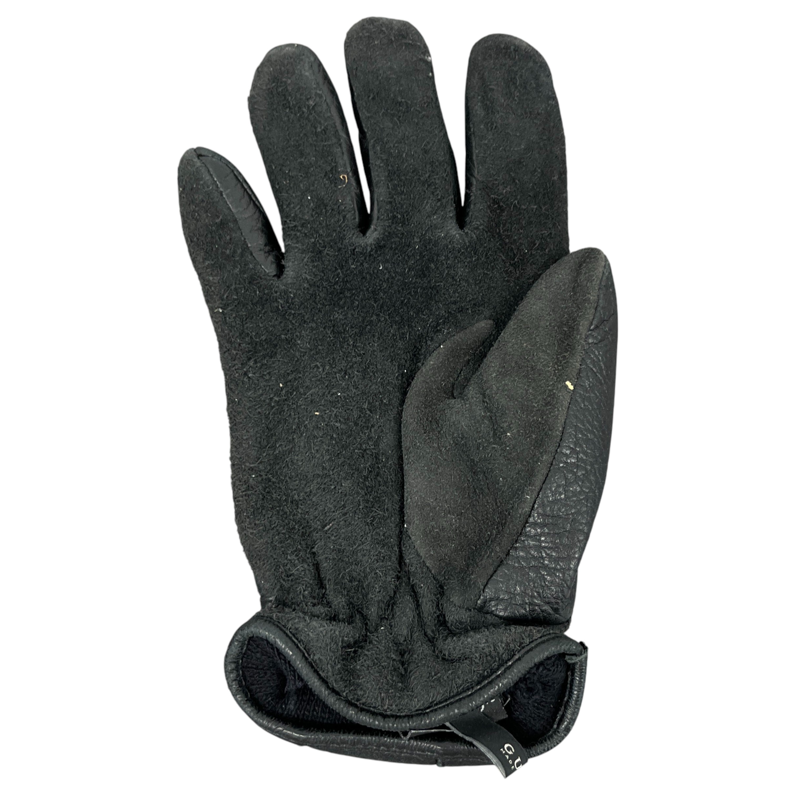 Men's Web Stripe Gloves Black