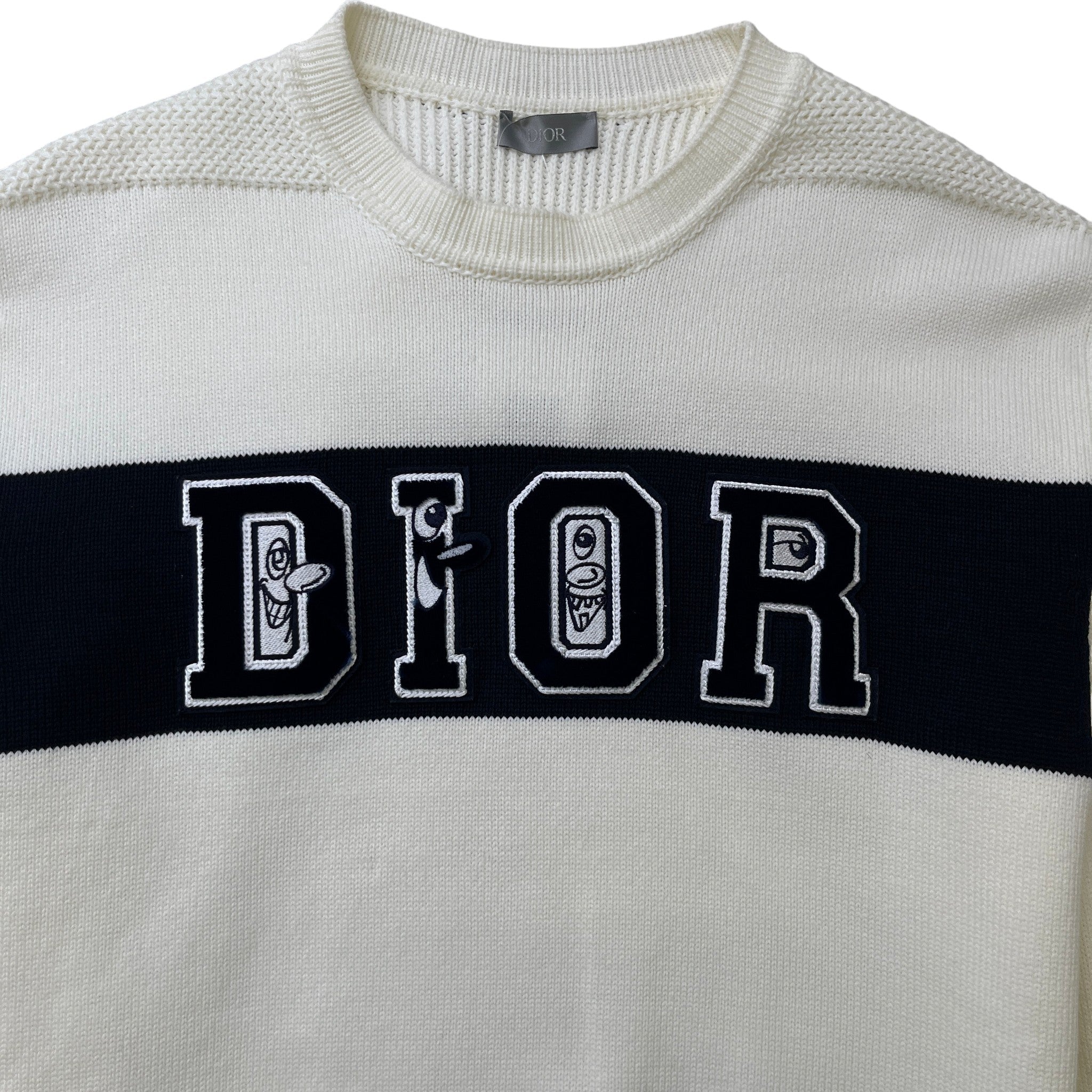 Men's X Kenny Scharf Embroidered Logo Jumper White Size L