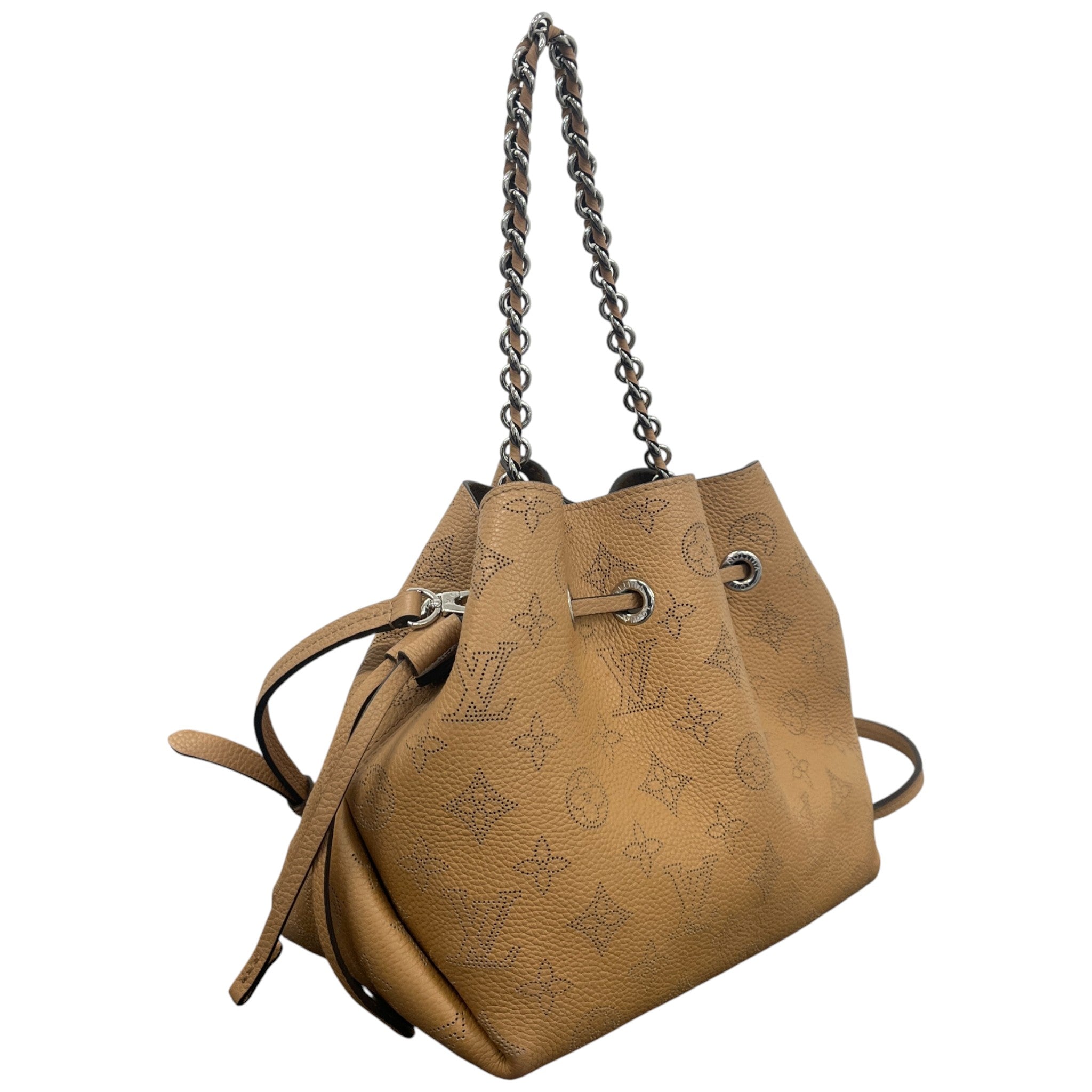 Women's Monogram Mahina Bella Bucket Handbag Brown