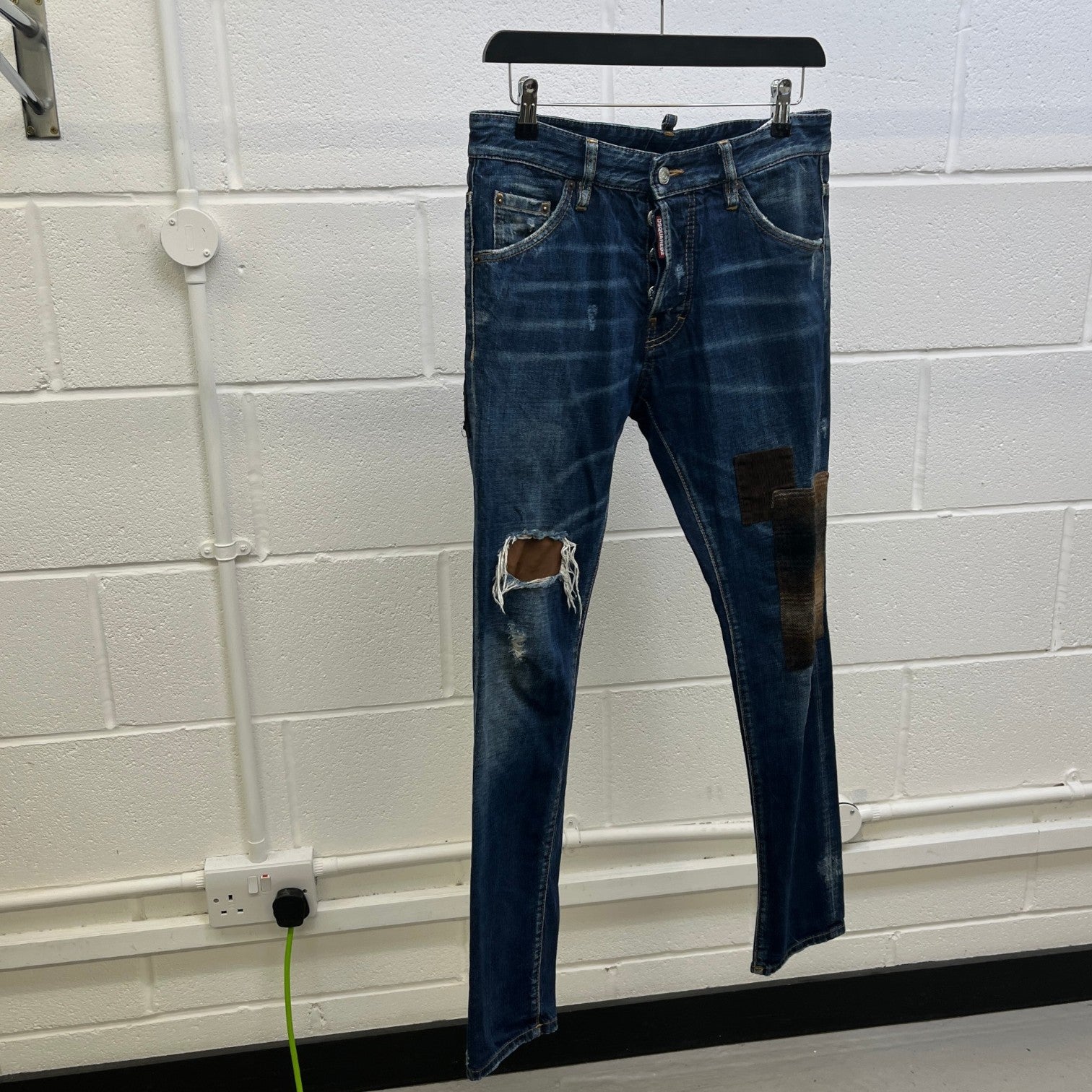 Men's Patchwork Jeans Navy Size IT 44 / UK 28