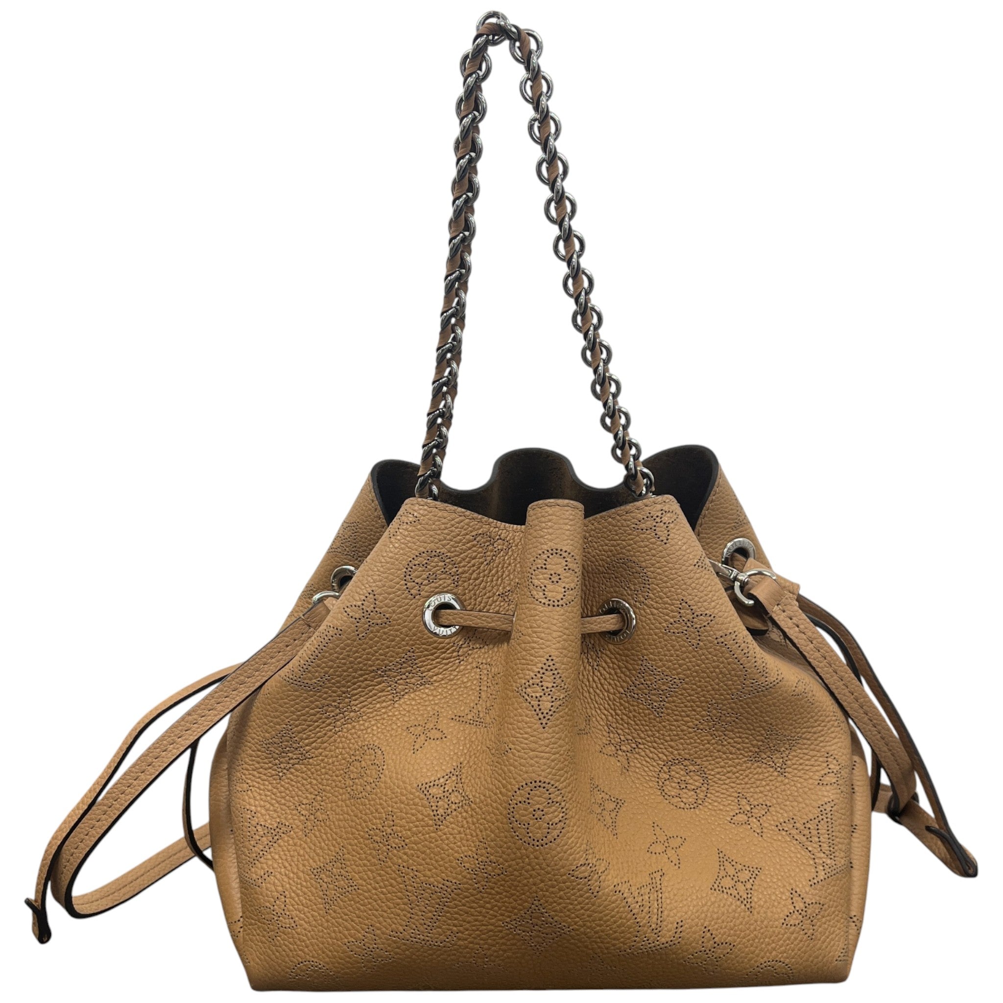Women's Monogram Mahina Bella Bucket Handbag Brown