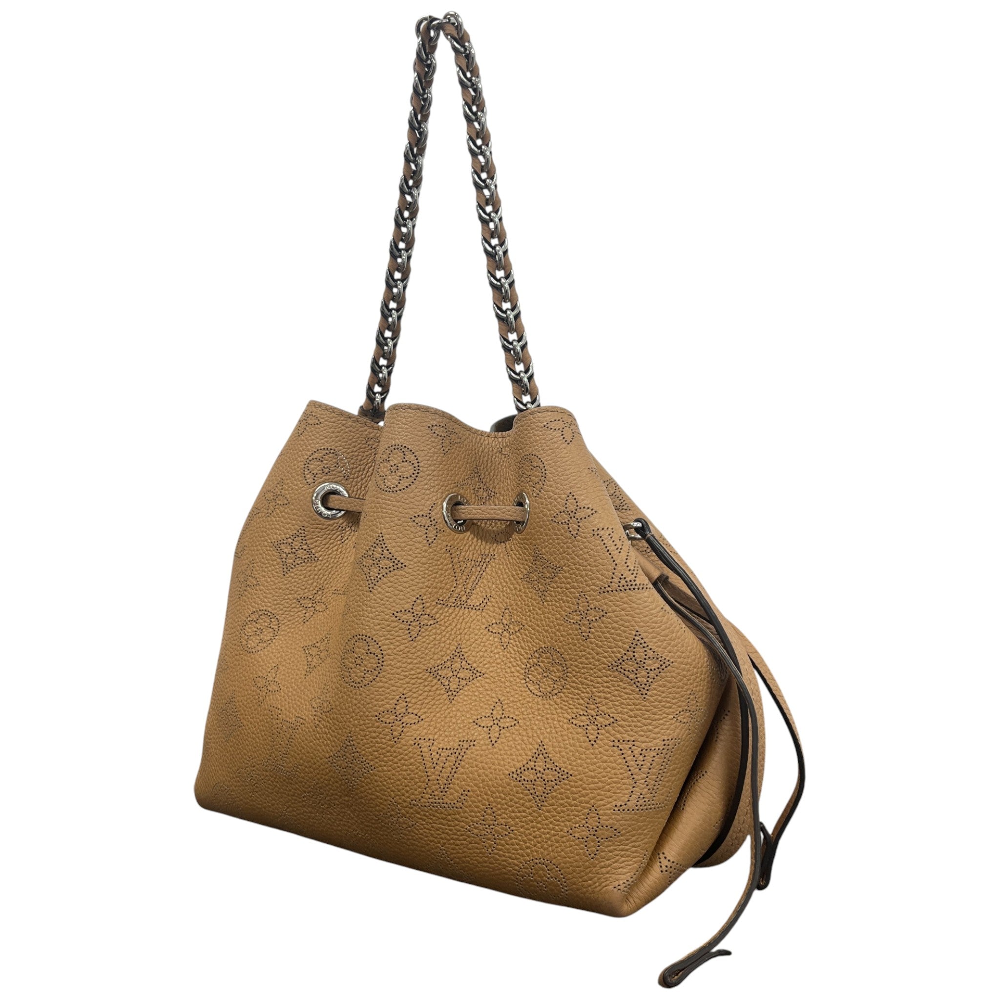 Women's Monogram Mahina Bella Bucket Handbag Brown