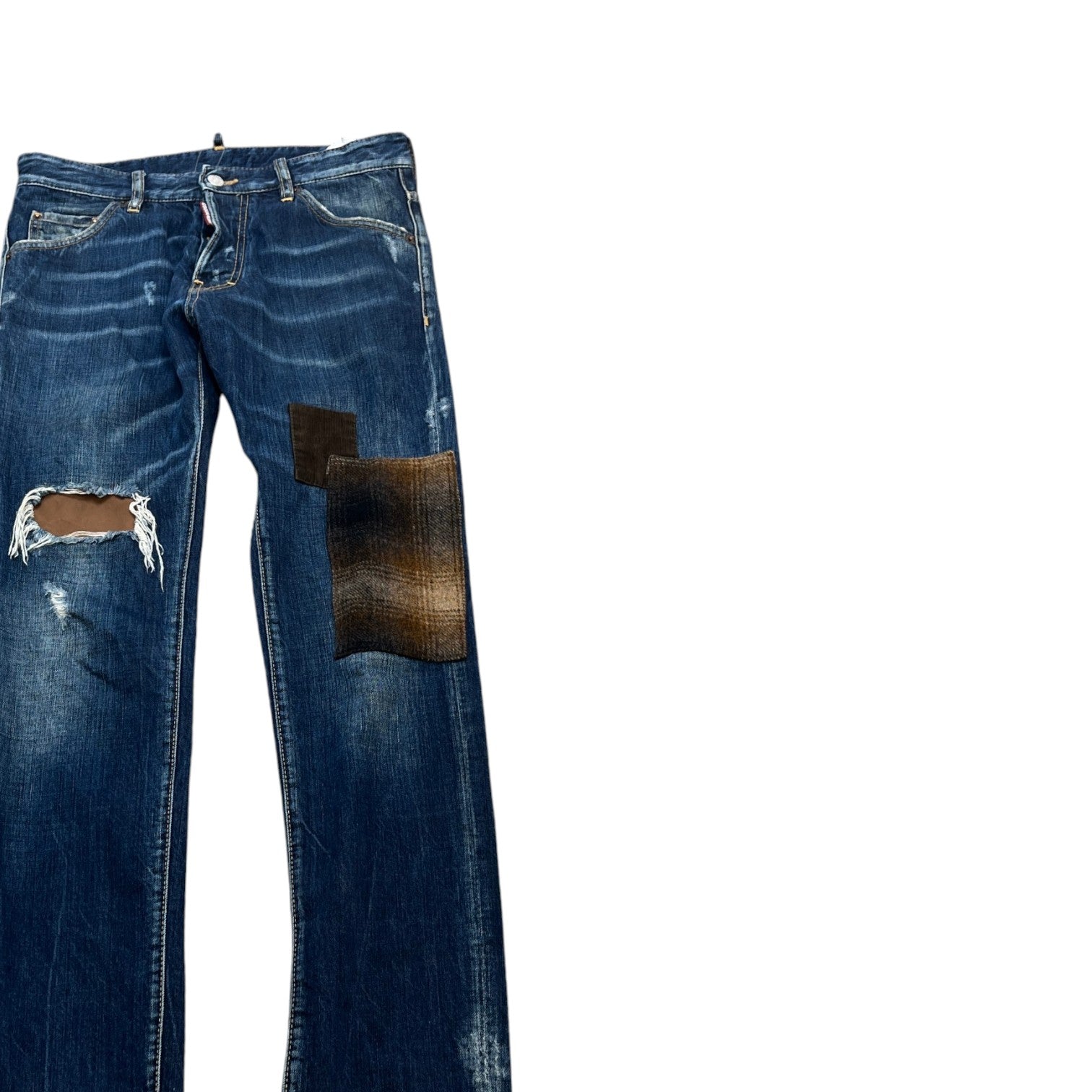 Men's Patchwork Jeans Navy Size IT 44 / UK 28