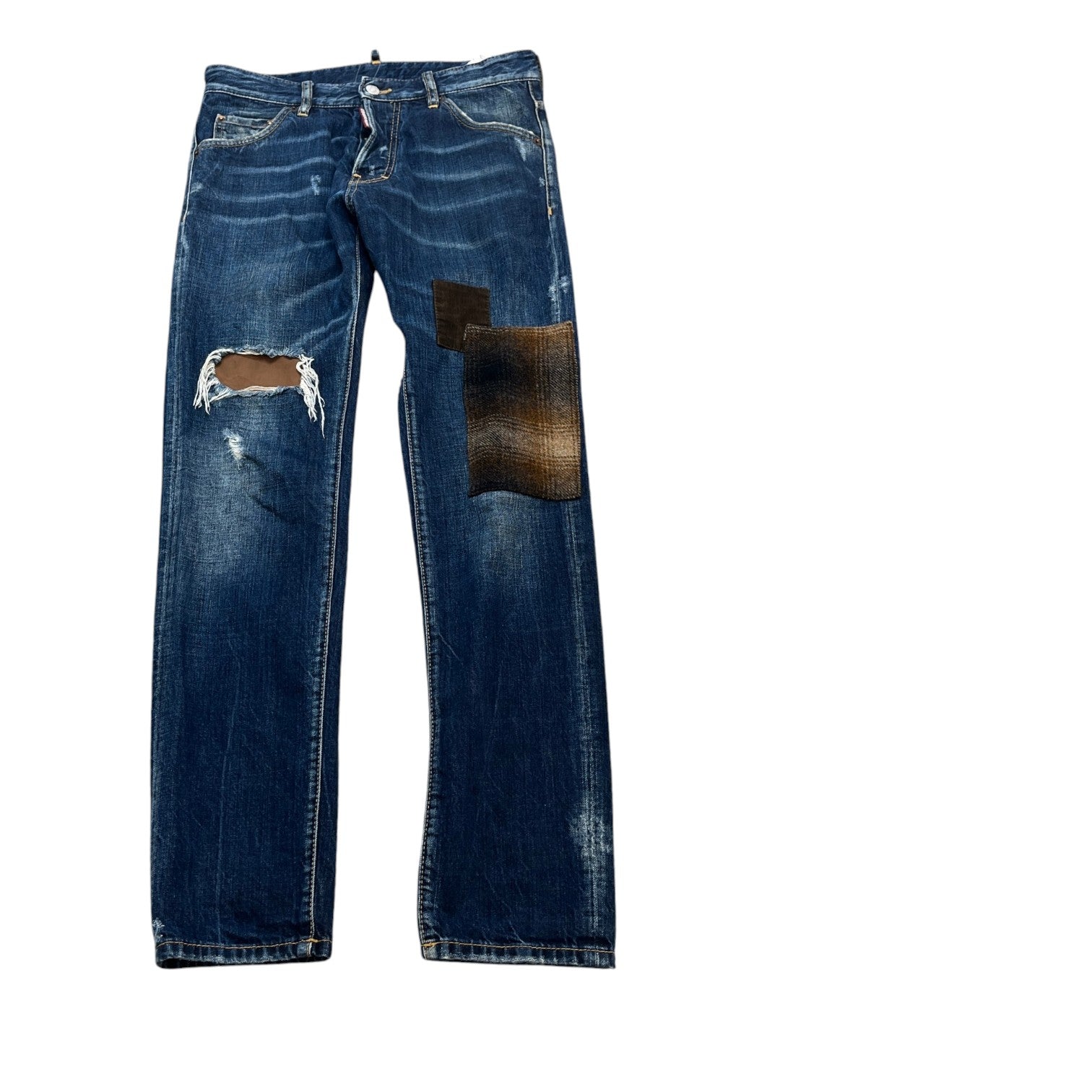 Men's Patchwork Jeans Navy Size IT 44 / UK 28