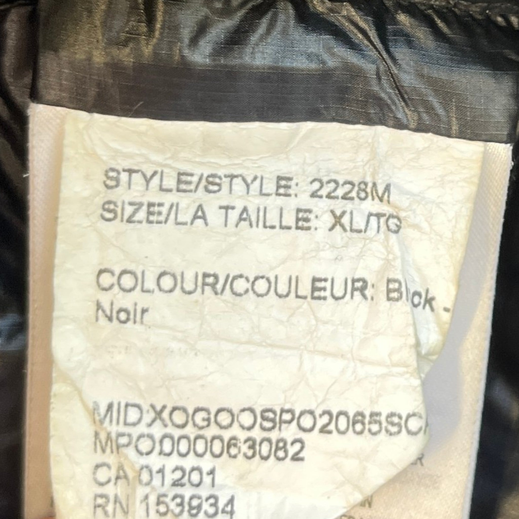 Men's Crofton Jacket Black Size XL