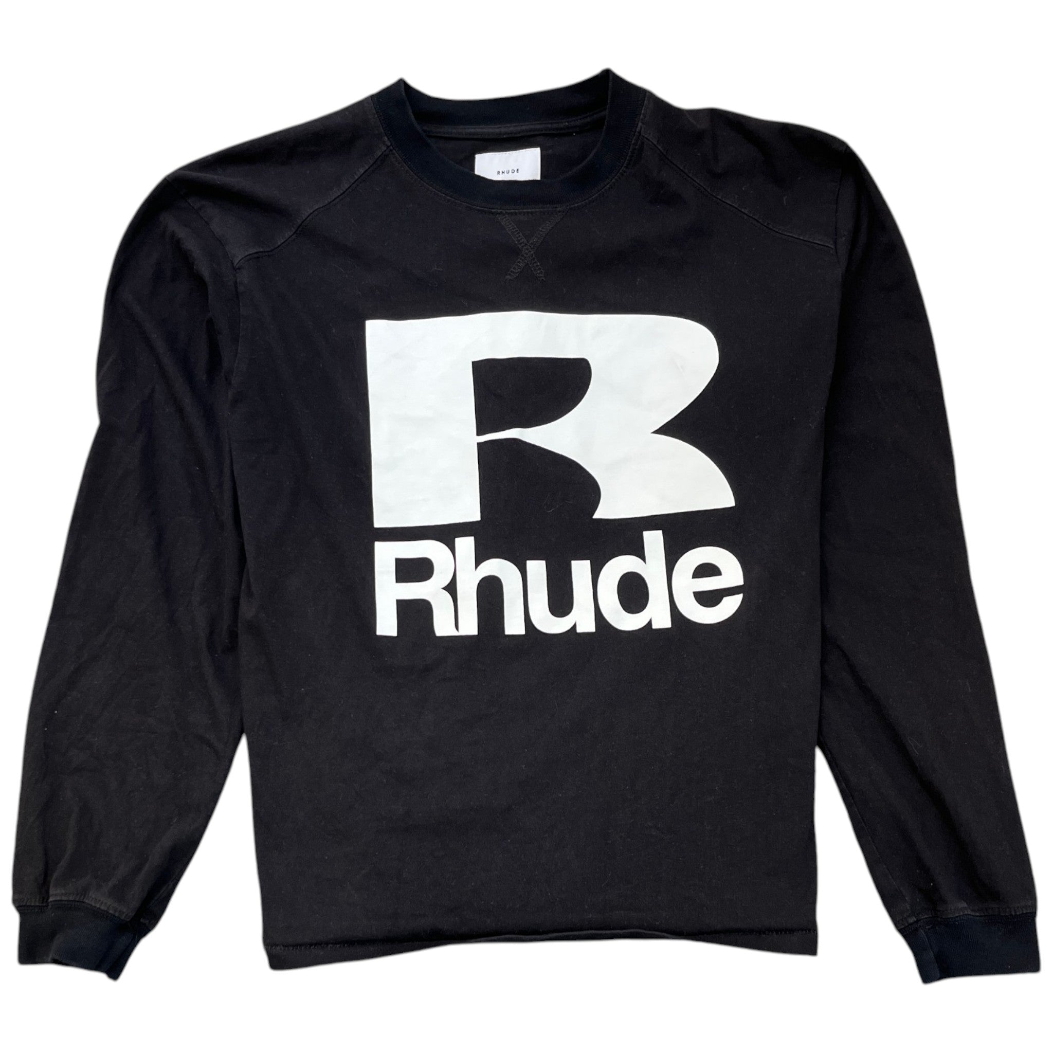 Men's Petrol Long Sleeve T-Shirt Black Size XS
