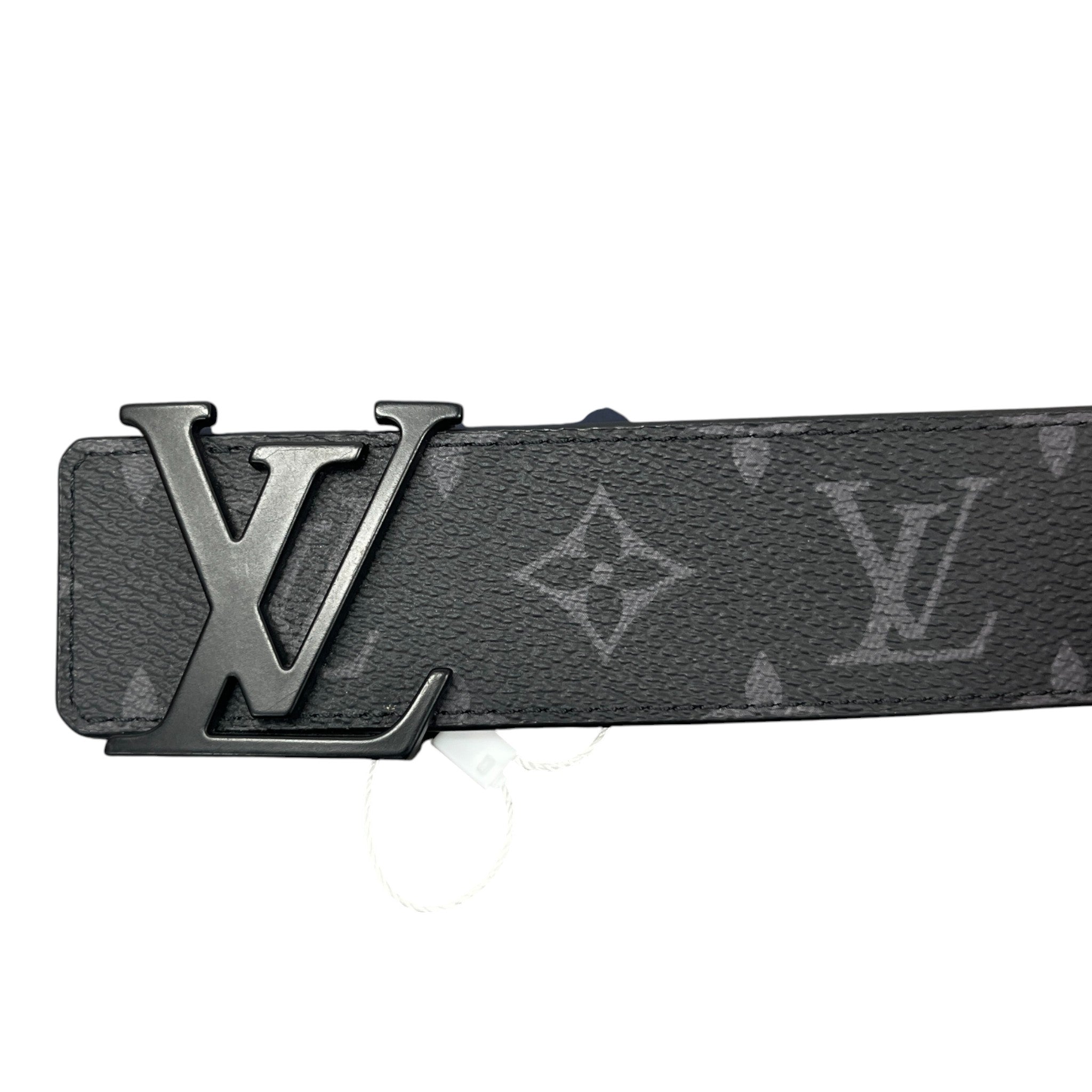 Men's Lv Initials 40Mm Monogram Eclipse Belt Black Size Waist 34"