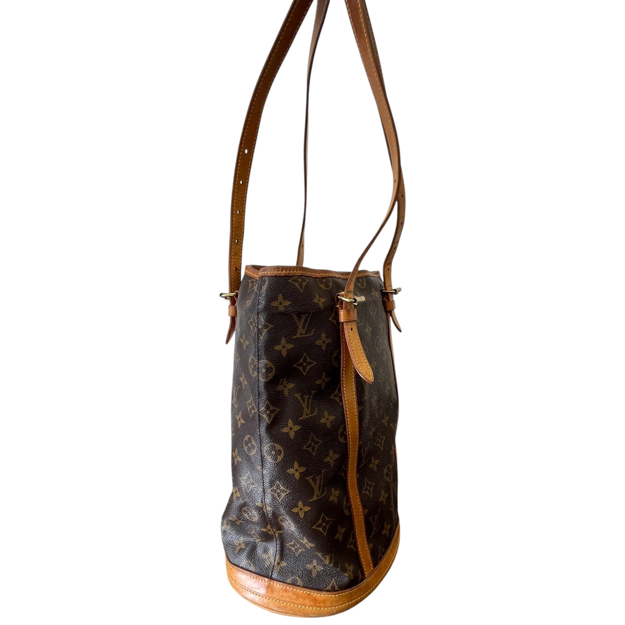 Women's Monogram Petit Marais Bucket Handbag Brown