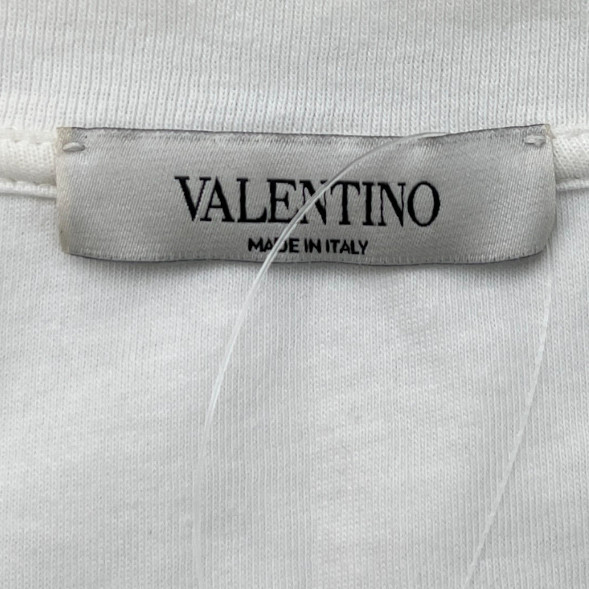 Men's Logo Print T-Shirt White Size L