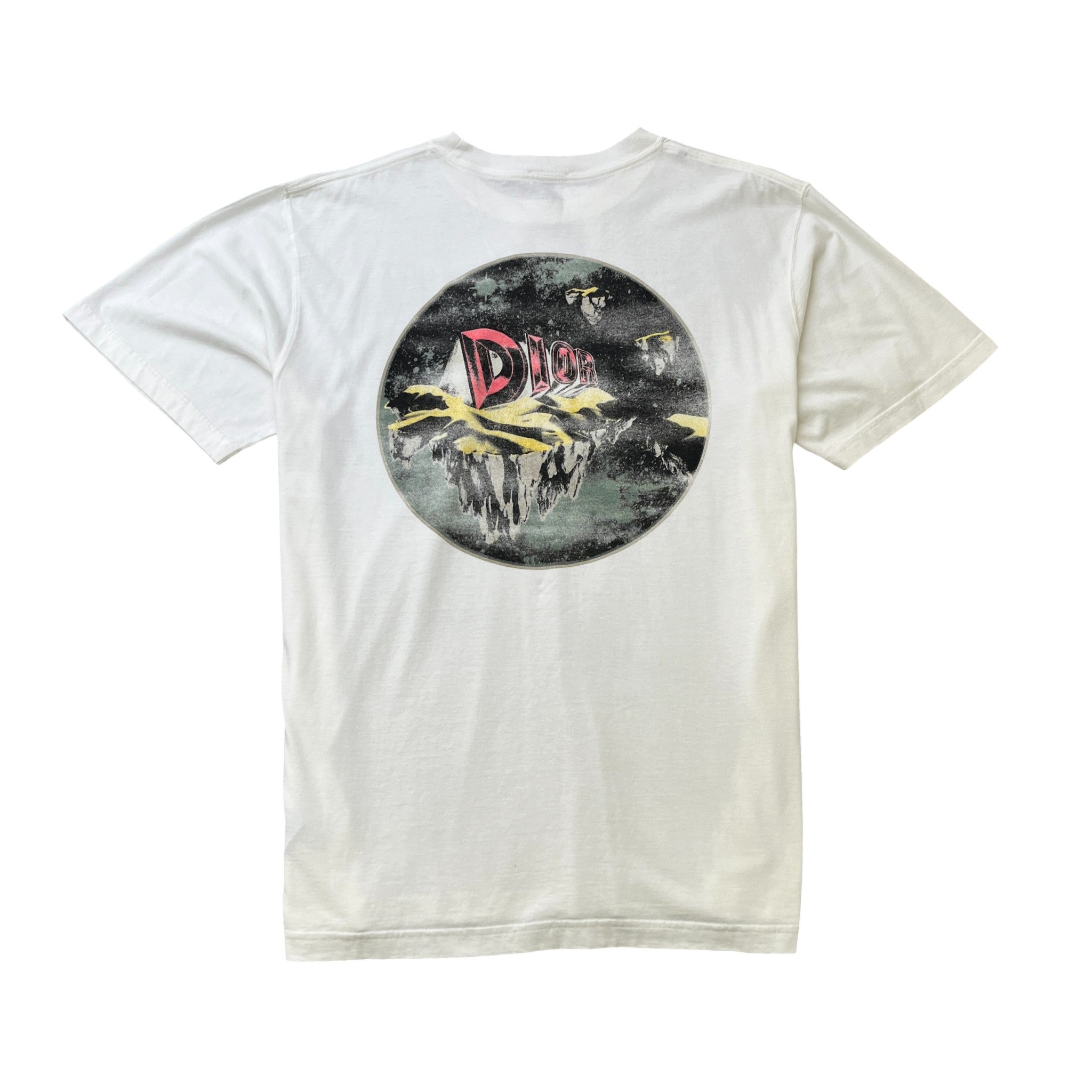 Men's Graphic Logo T-Shirt White Size XXXL