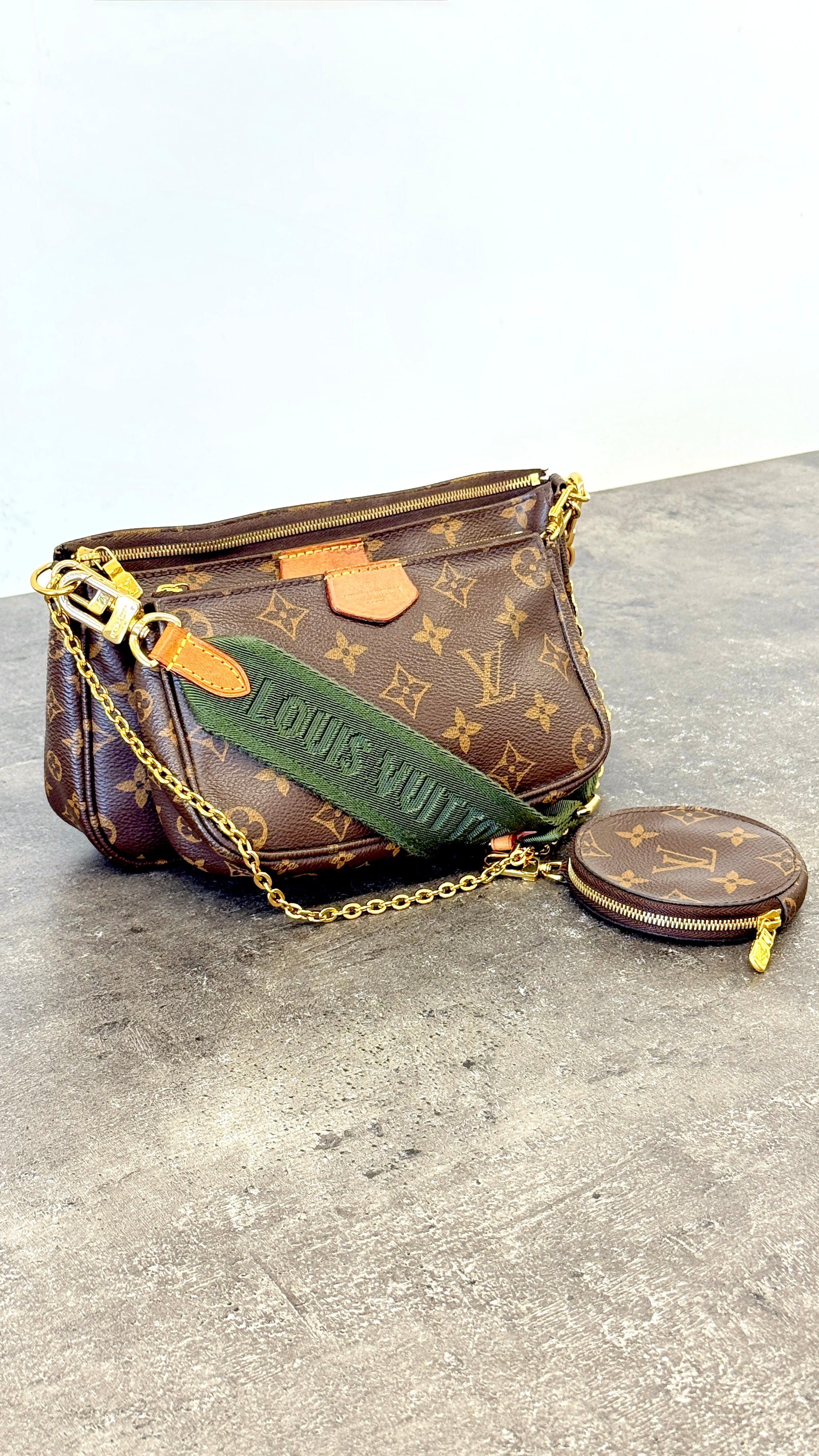 Women's Multi Pochette Accessoires Bag Brown