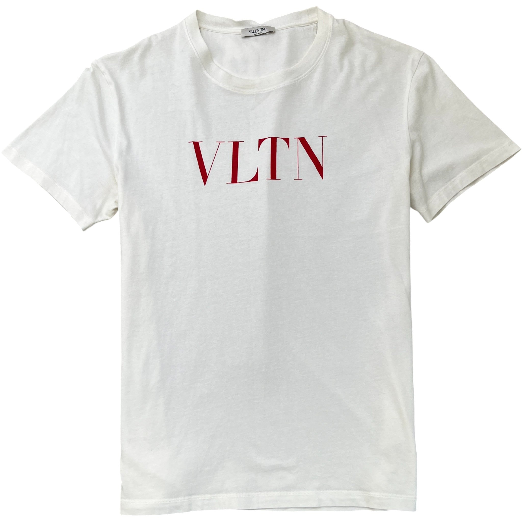 Men's Logo Print T-Shirt White Size L