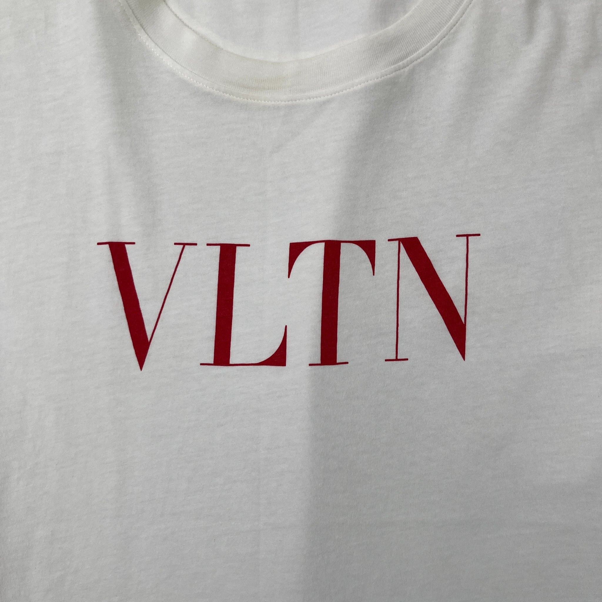 Men's Logo Print T-Shirt White Size L