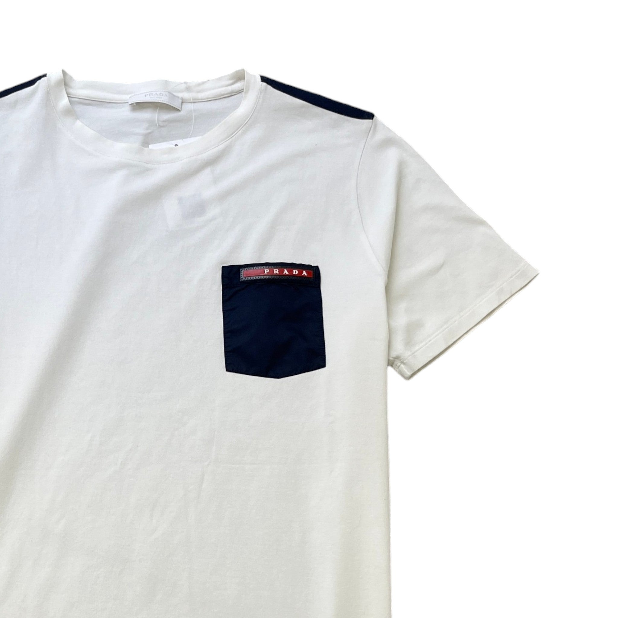 Men's Linear Rosa T-Shirt White Size L