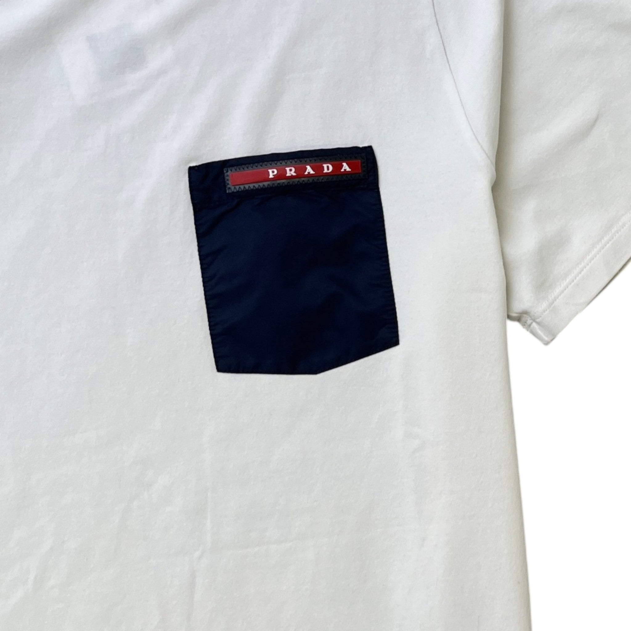 Men's Linear Rosa T-Shirt White Size L
