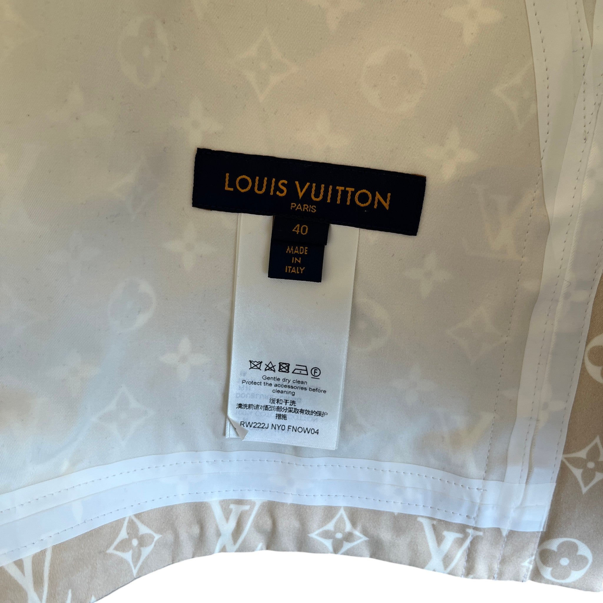 Women's Monogram Windbreaker Beige Size IT 40 / UK 8