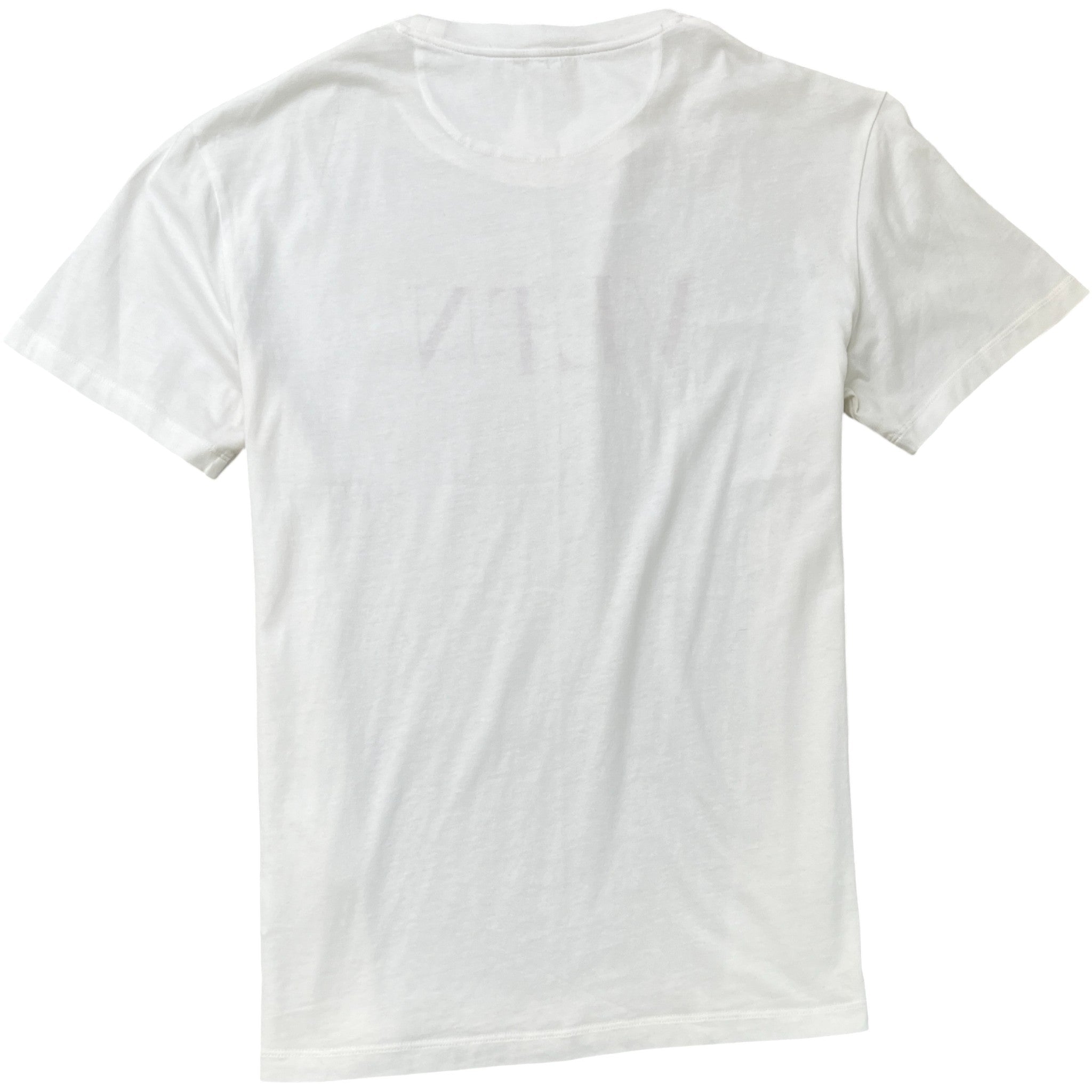 Men's Logo Print T-Shirt White Size L