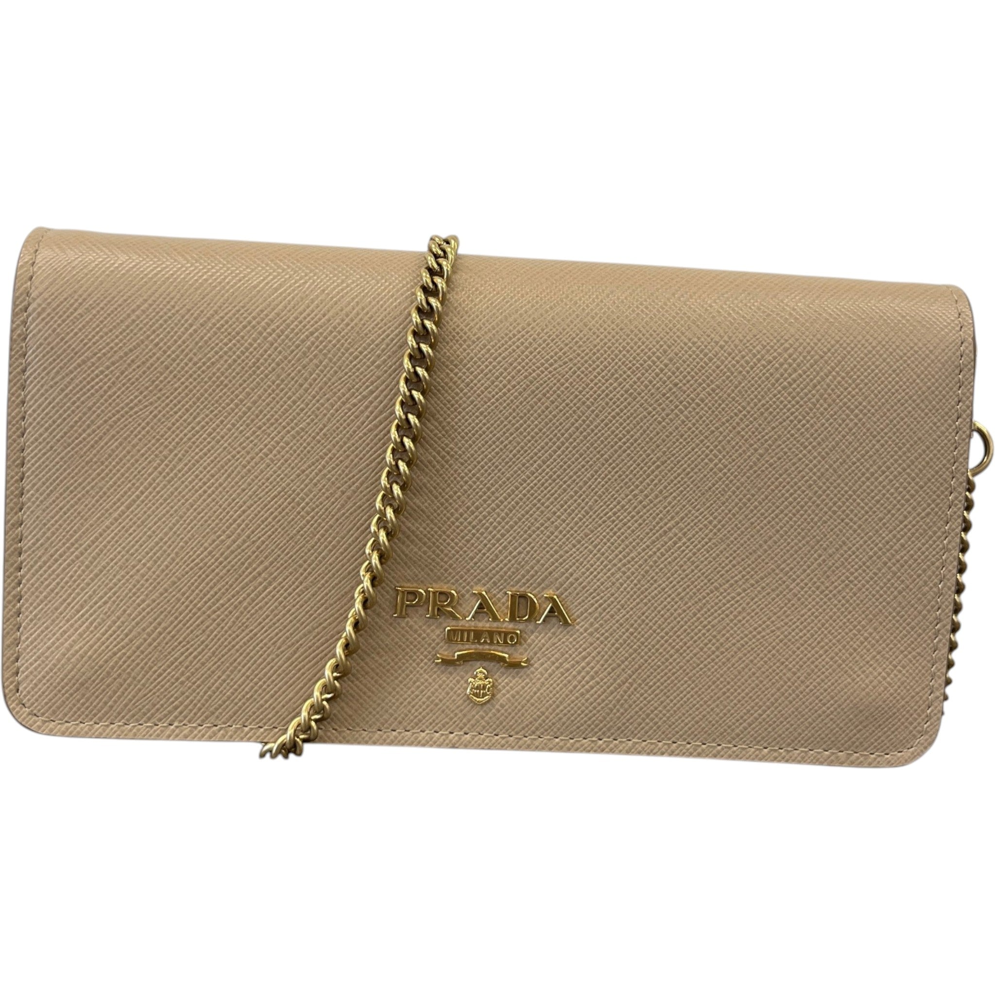 Women's Saffiano Wallet On Chain Woc Bag Beige
