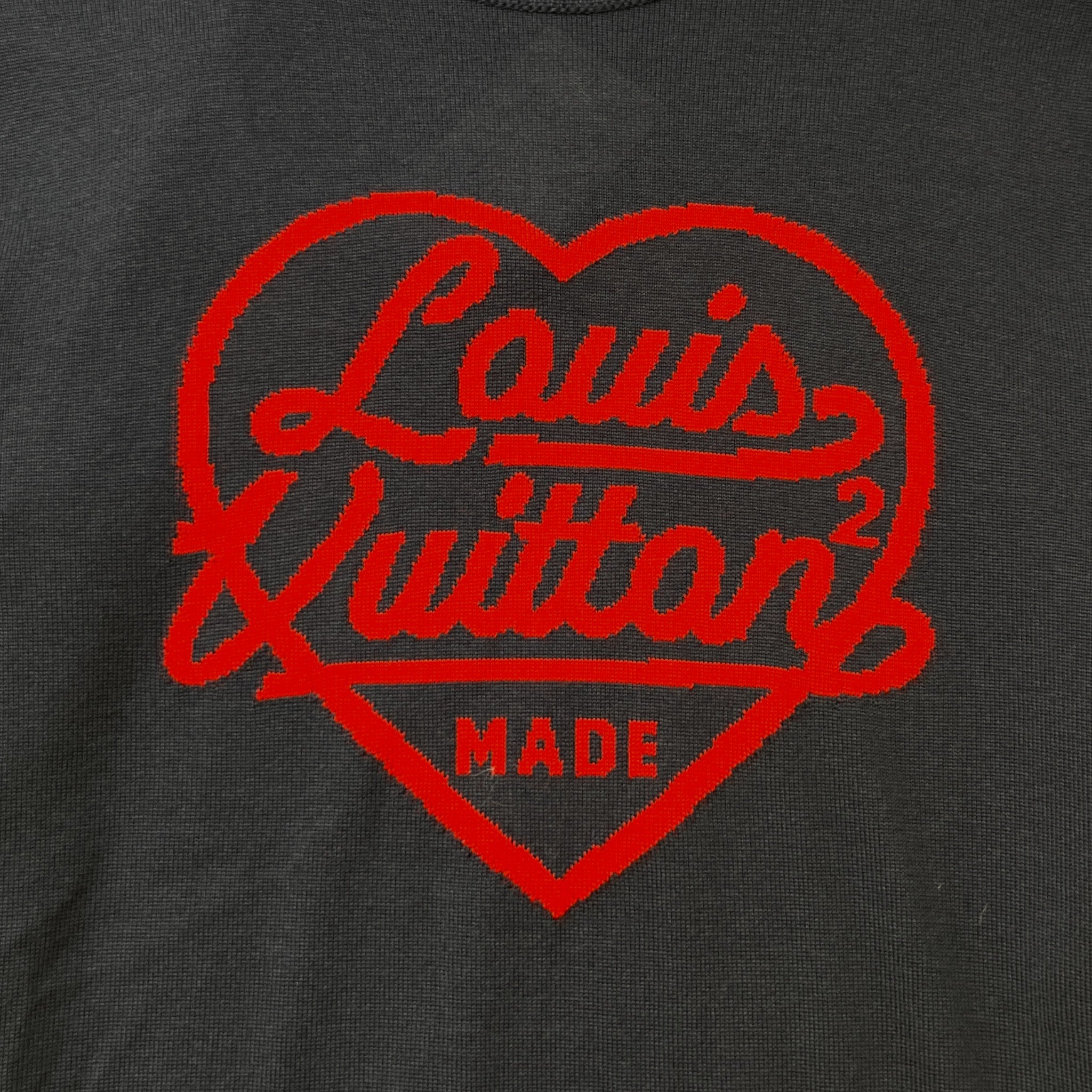 Men's X Nigo Heart Print Jumper Navy Size M