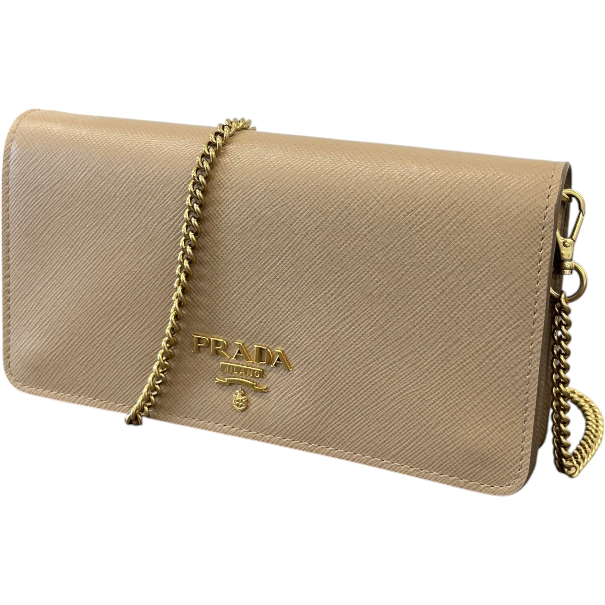 Women's Saffiano Wallet On Chain Woc Bag Beige