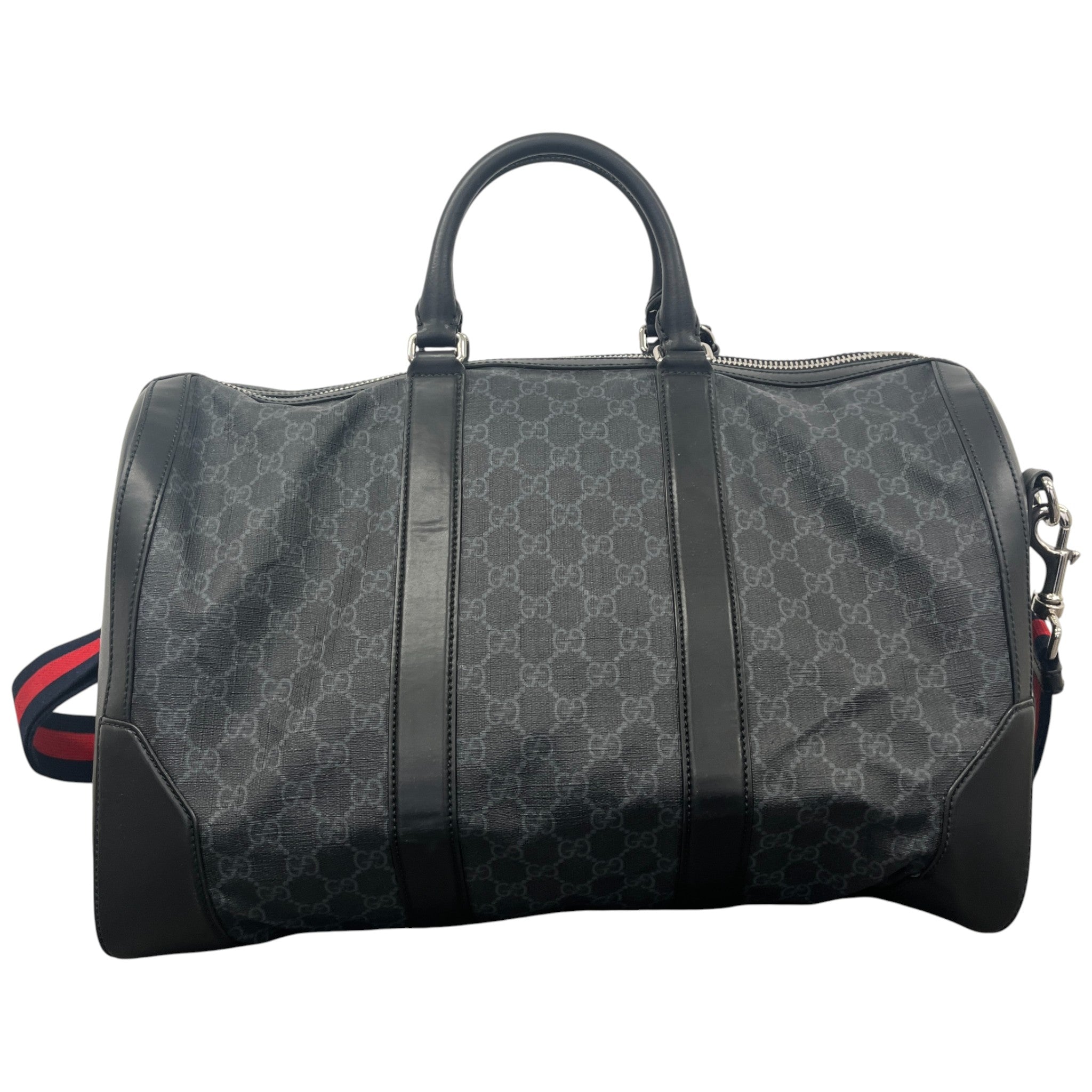 Men's Gg Supreme Duffle Bag Black