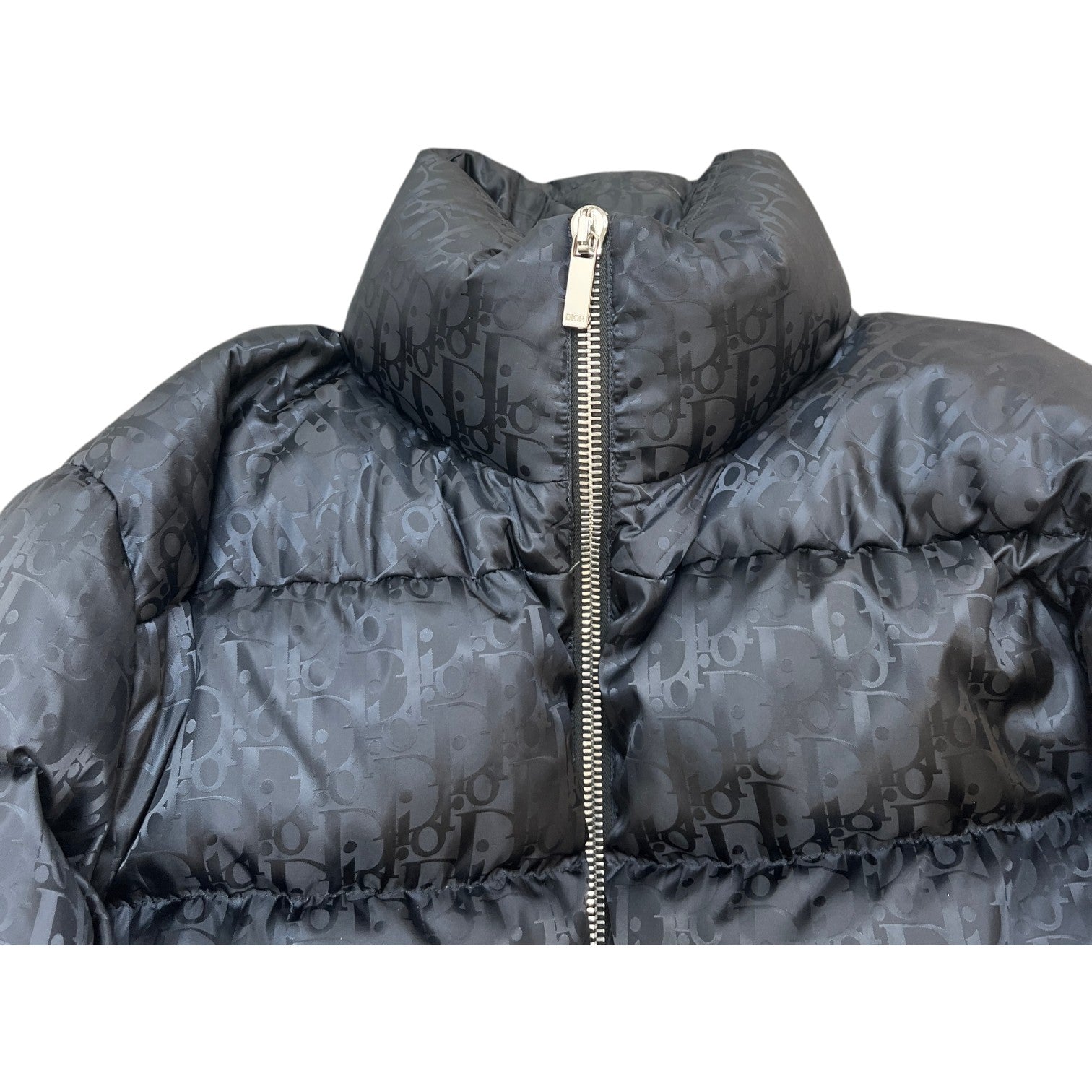 Men's Oblique Bomber Down Jacket Black Size IT 50 / L