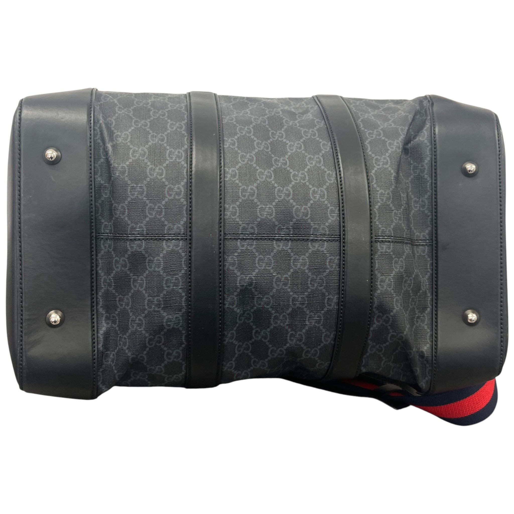 Men's Gg Supreme Duffle Bag Black