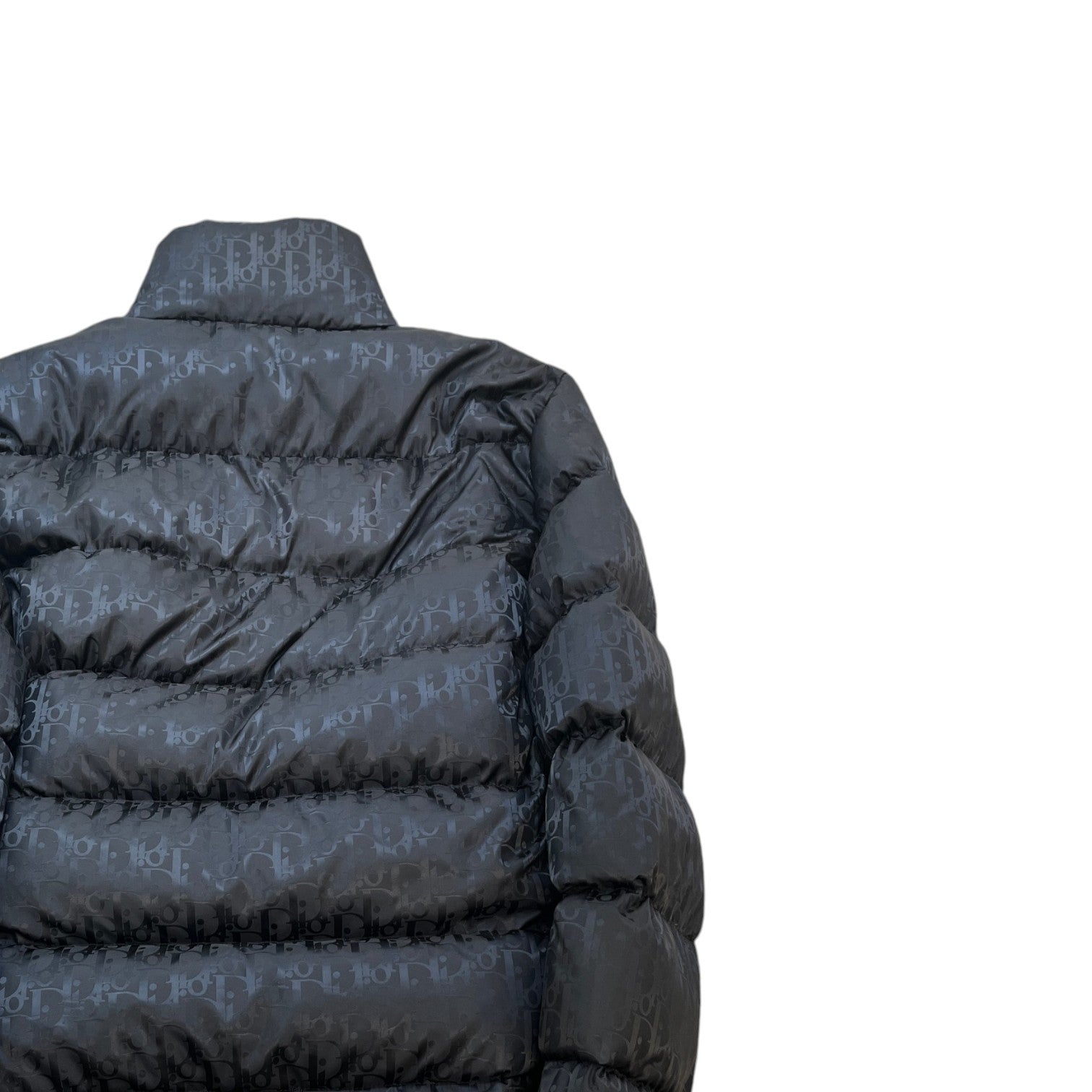 Men's Oblique Bomber Down Jacket Black Size IT 50 / L