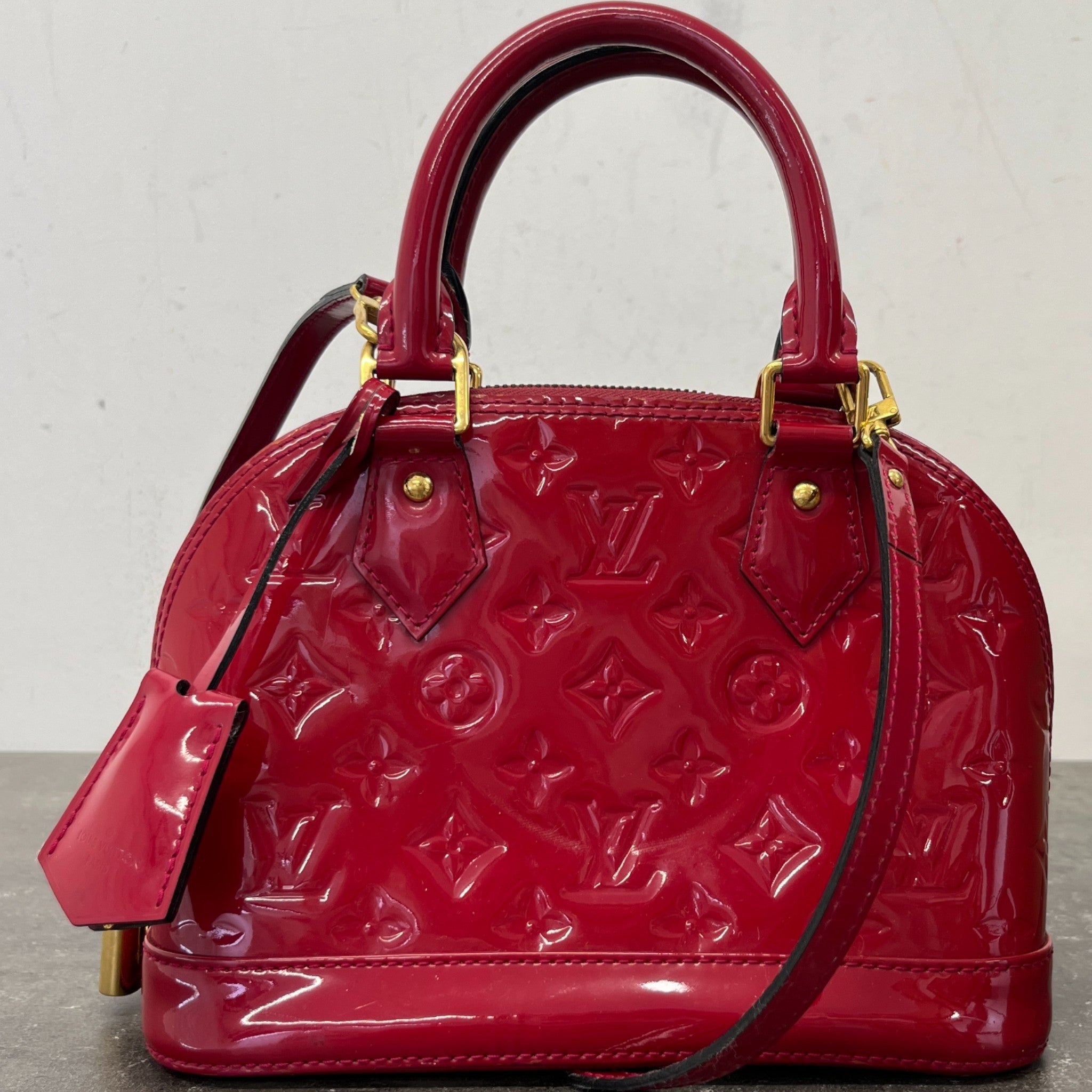 Women's Vernis Leather Alma Bb Bag Red