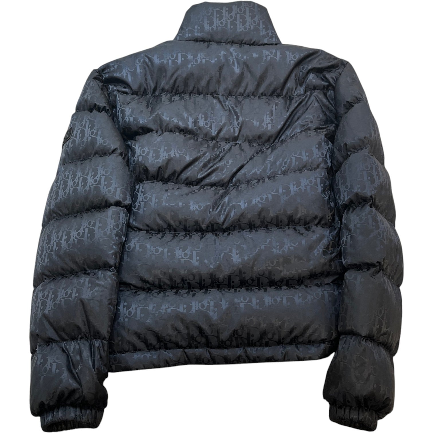 Men's Oblique Bomber Down Jacket Black Size IT 50 / L