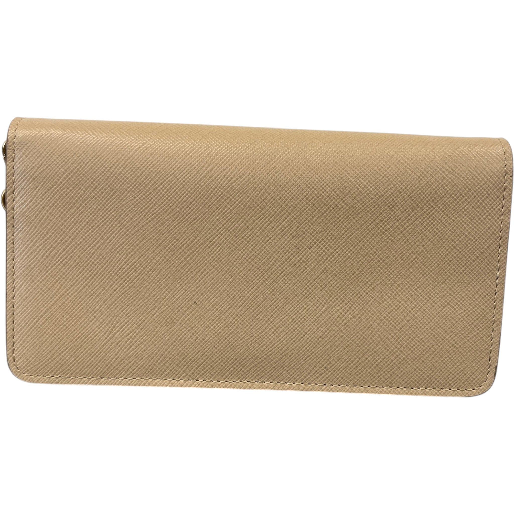 Women's Saffiano Wallet On Chain Woc Bag Beige