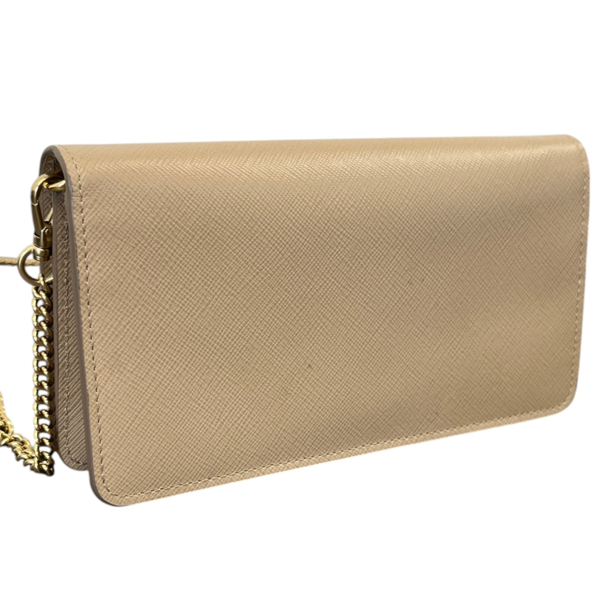 Women's Saffiano Wallet On Chain Woc Bag Beige