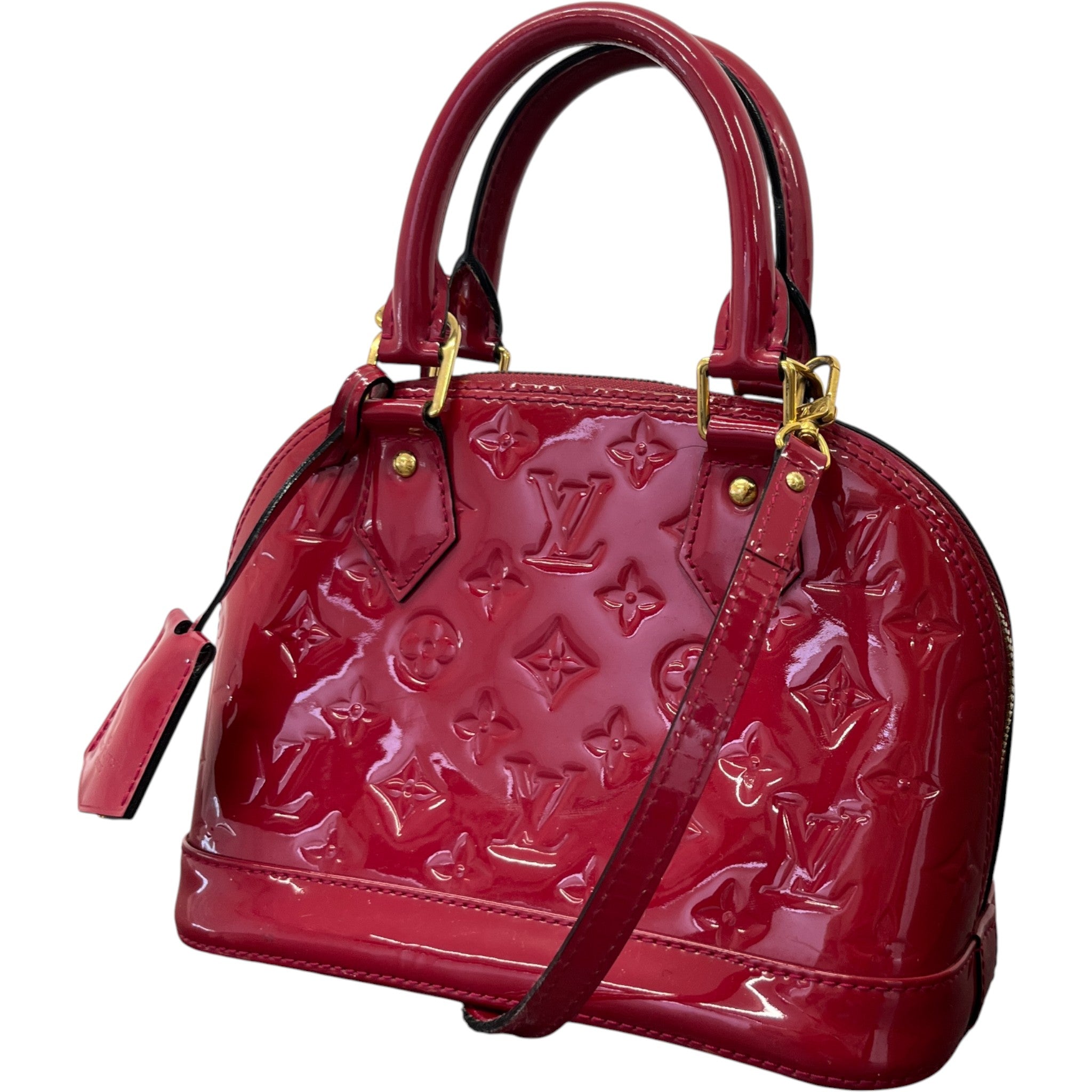 Women's Vernis Leather Alma Bb Bag Red
