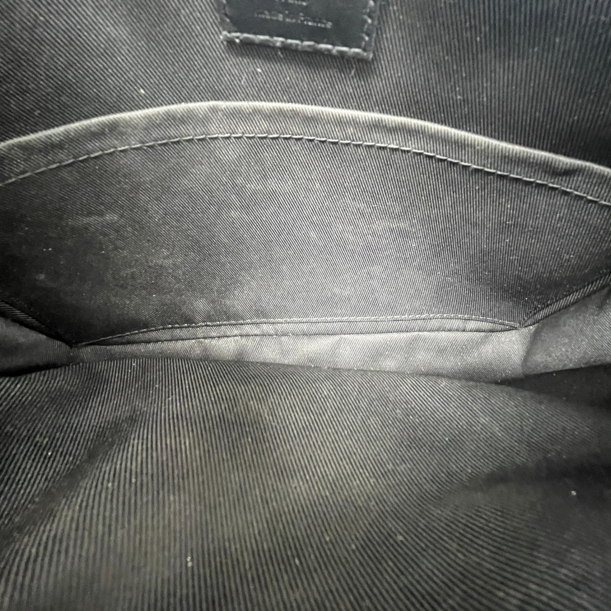 Men's Monogram Shadow Duo Messenger Bag Black