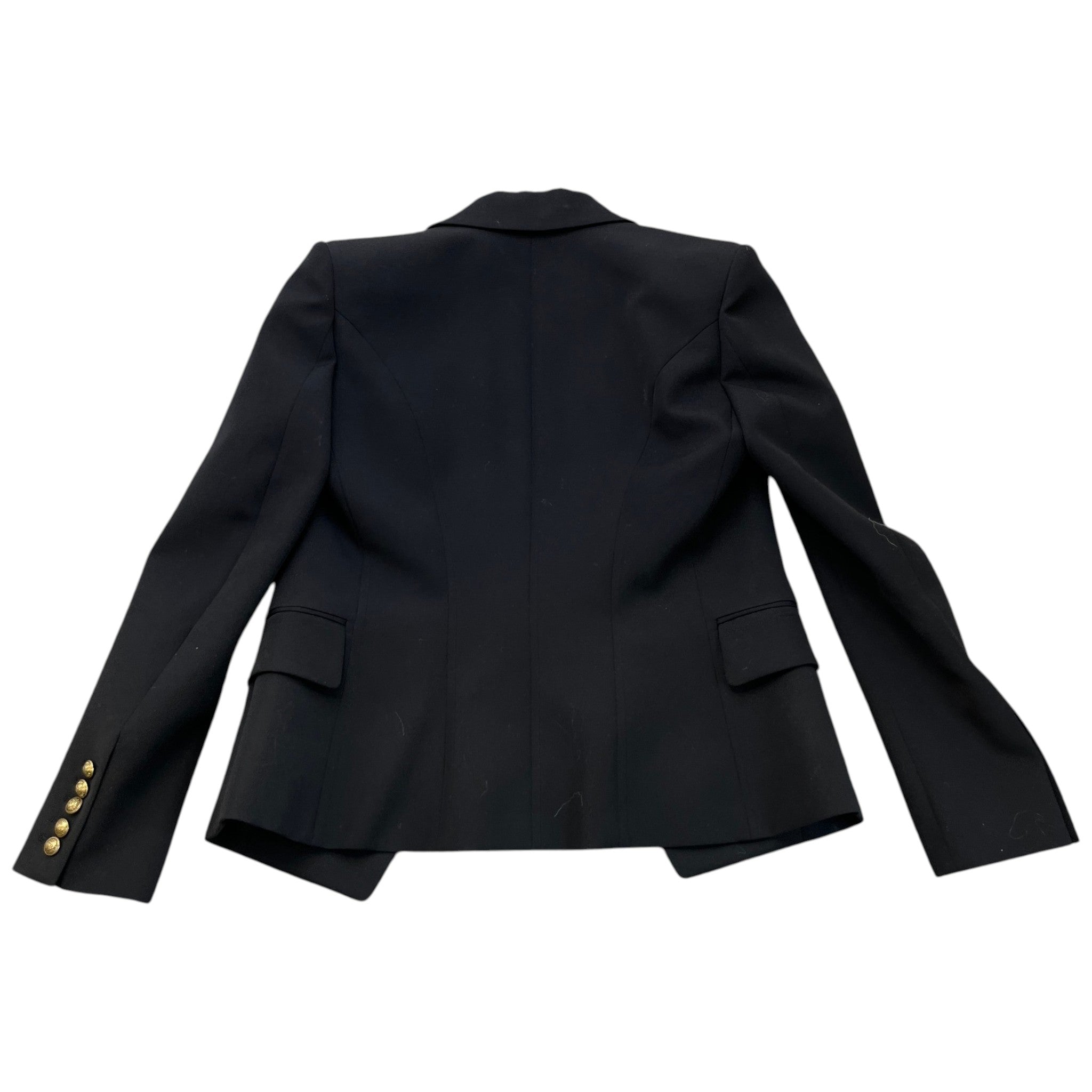 Women's Double Breasted Blazer Jacket Black Size IT 42 / UK 10
